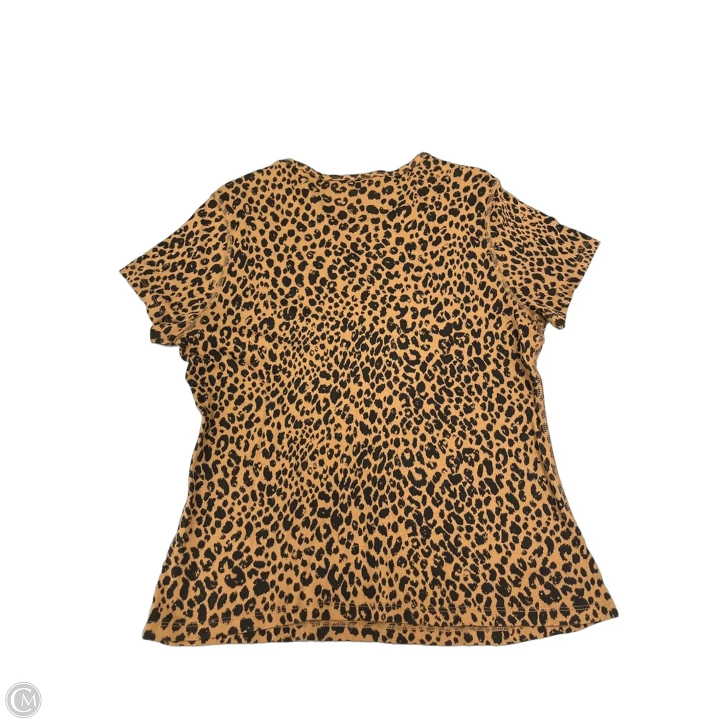 Top Short Sleeve By Universal Thread In Animal Print, Size: Xl