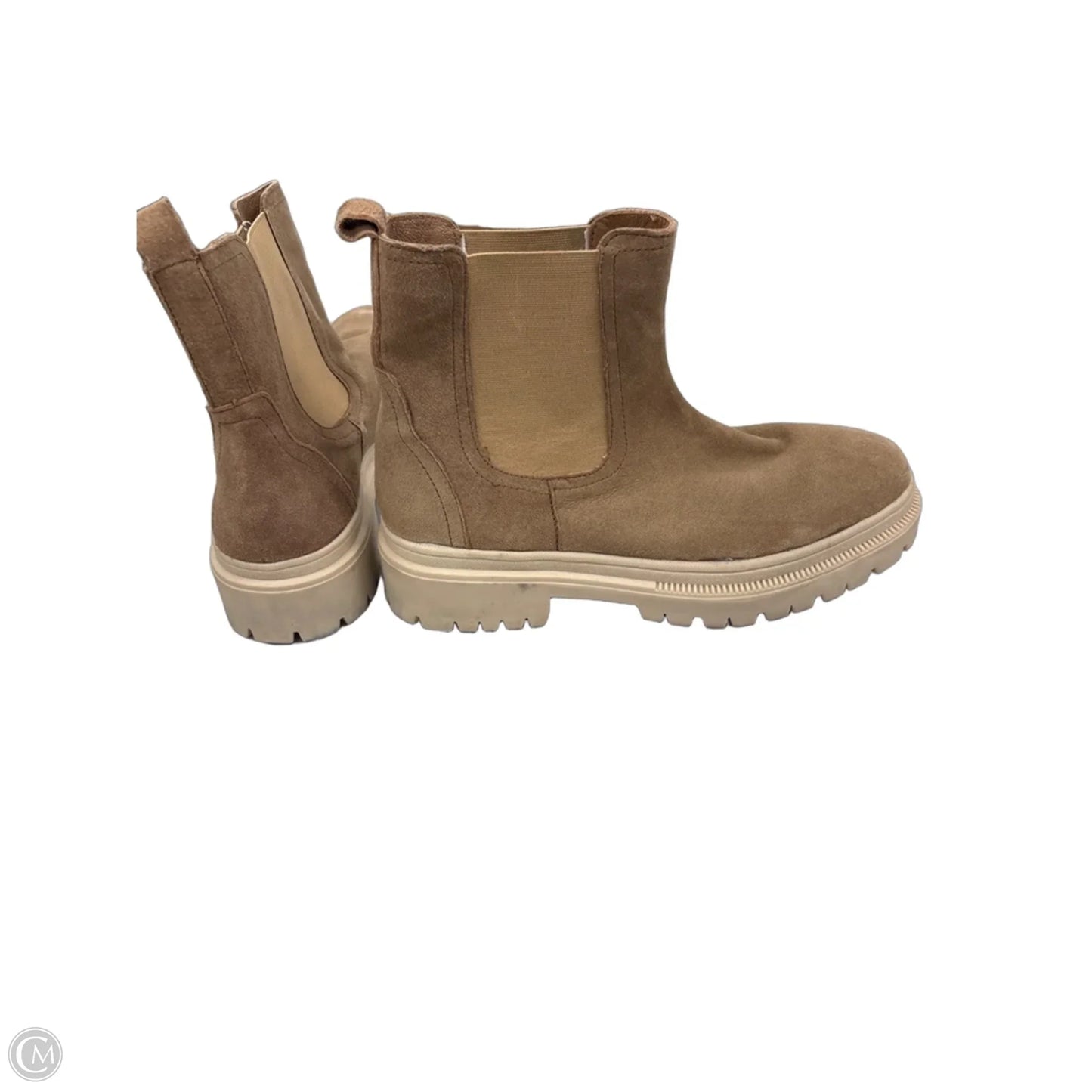 Boots Ankle Heels By Serra In Tan, Size: 9