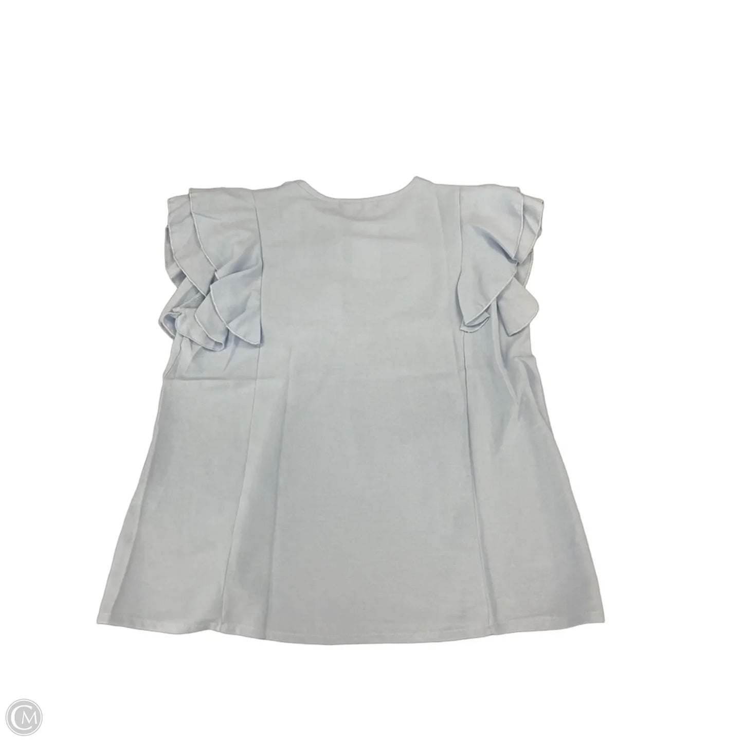 Top Short Sleeve By Cmf In Blue, Size: L