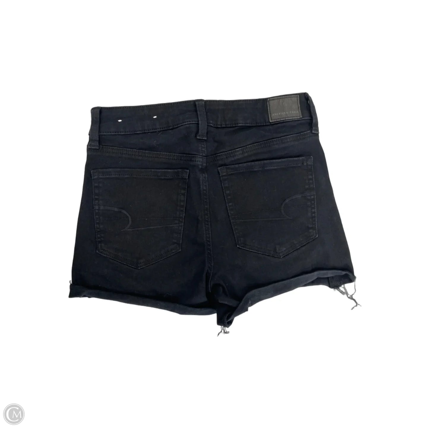 Shorts By American Eagle In Black Denim, Size: 6