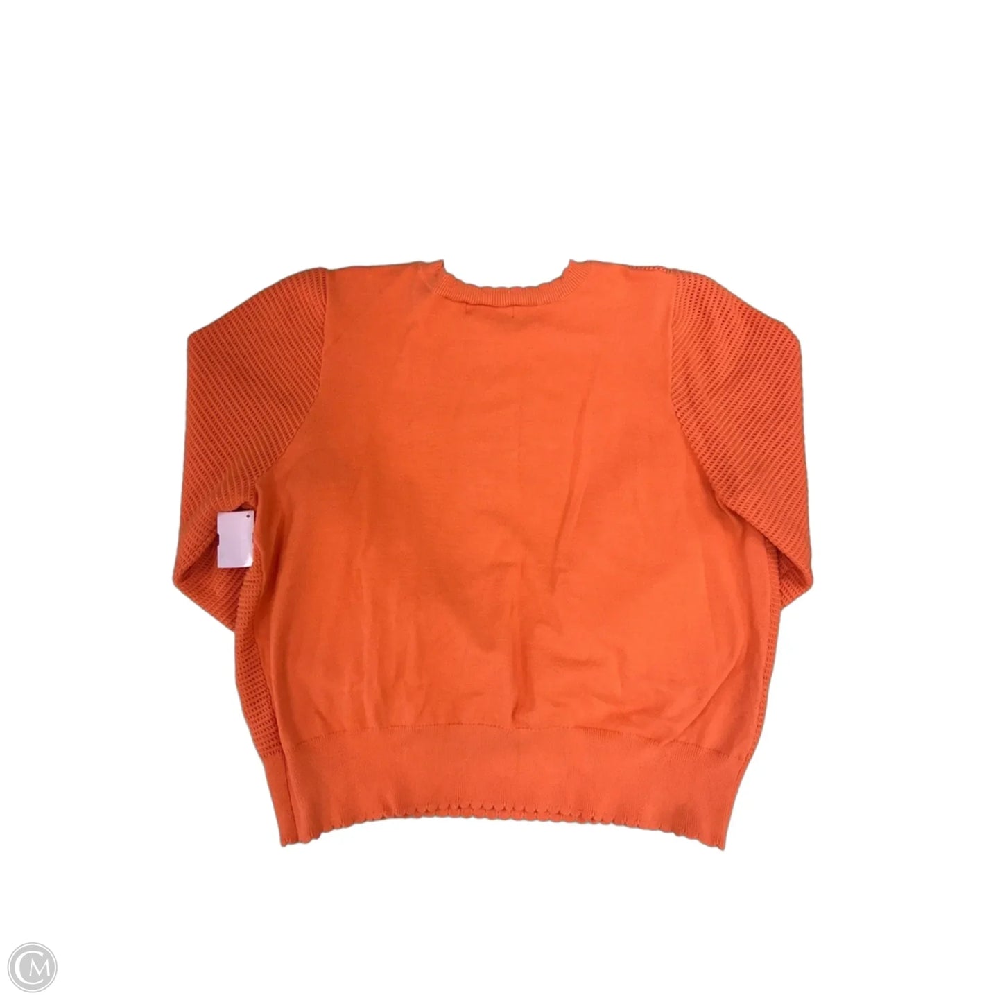 Top Long Sleeve By Liz Claiborne In Orange, Size: Xxl