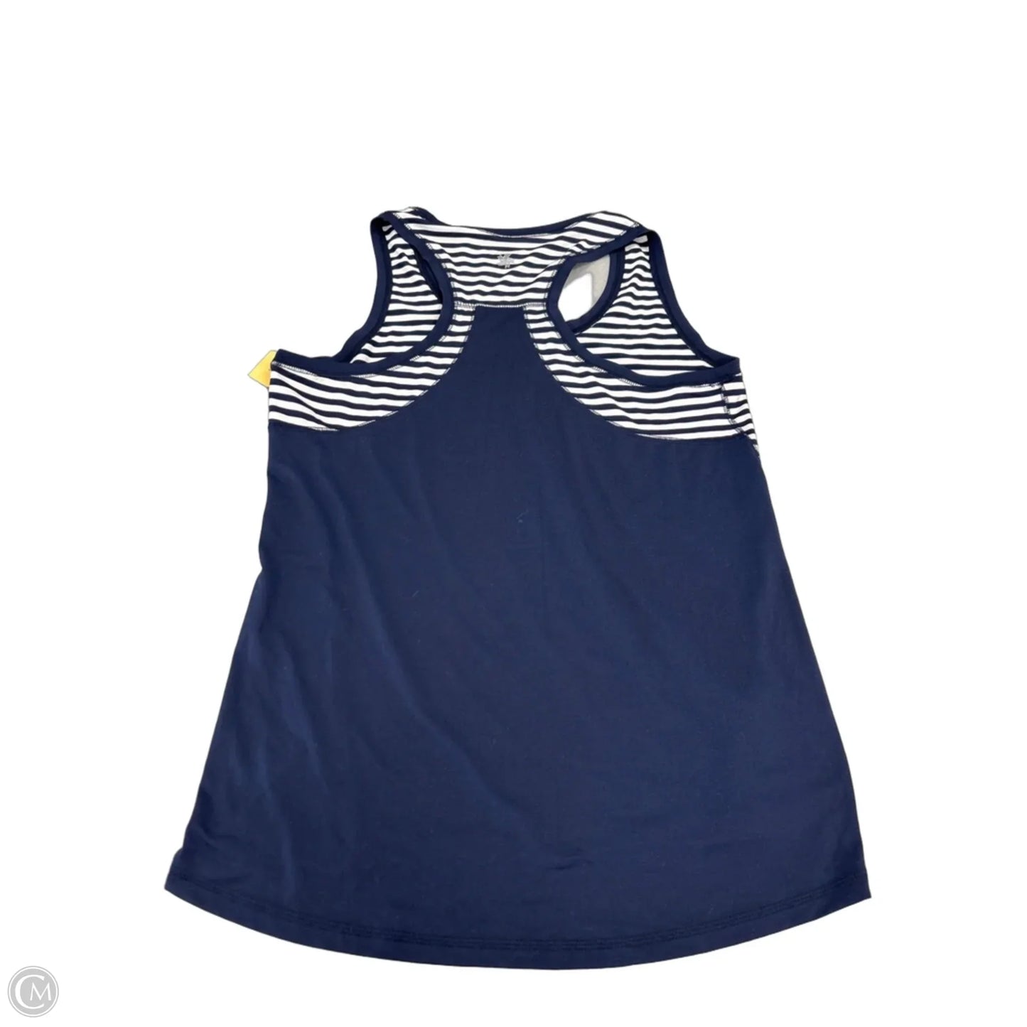 Athletic Tank Top By Tek Gear In Blue & White, Size: L