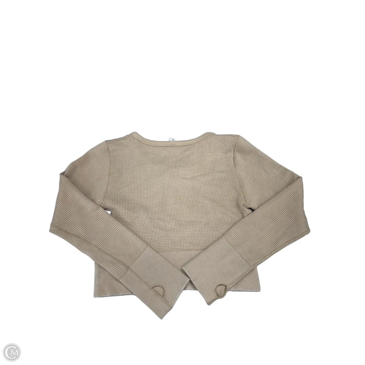 Top Long Sleeve By Offline In Tan, Size: Xl