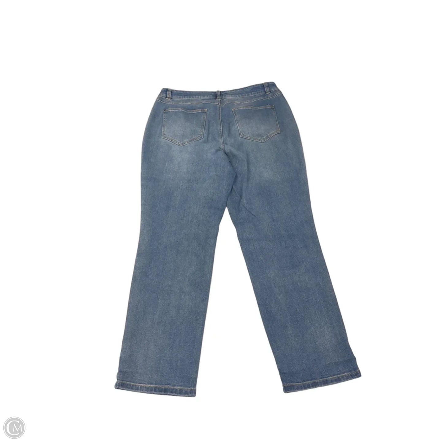 Jeans Straight By Coldwater Creek In Blue Denim, Size: 14