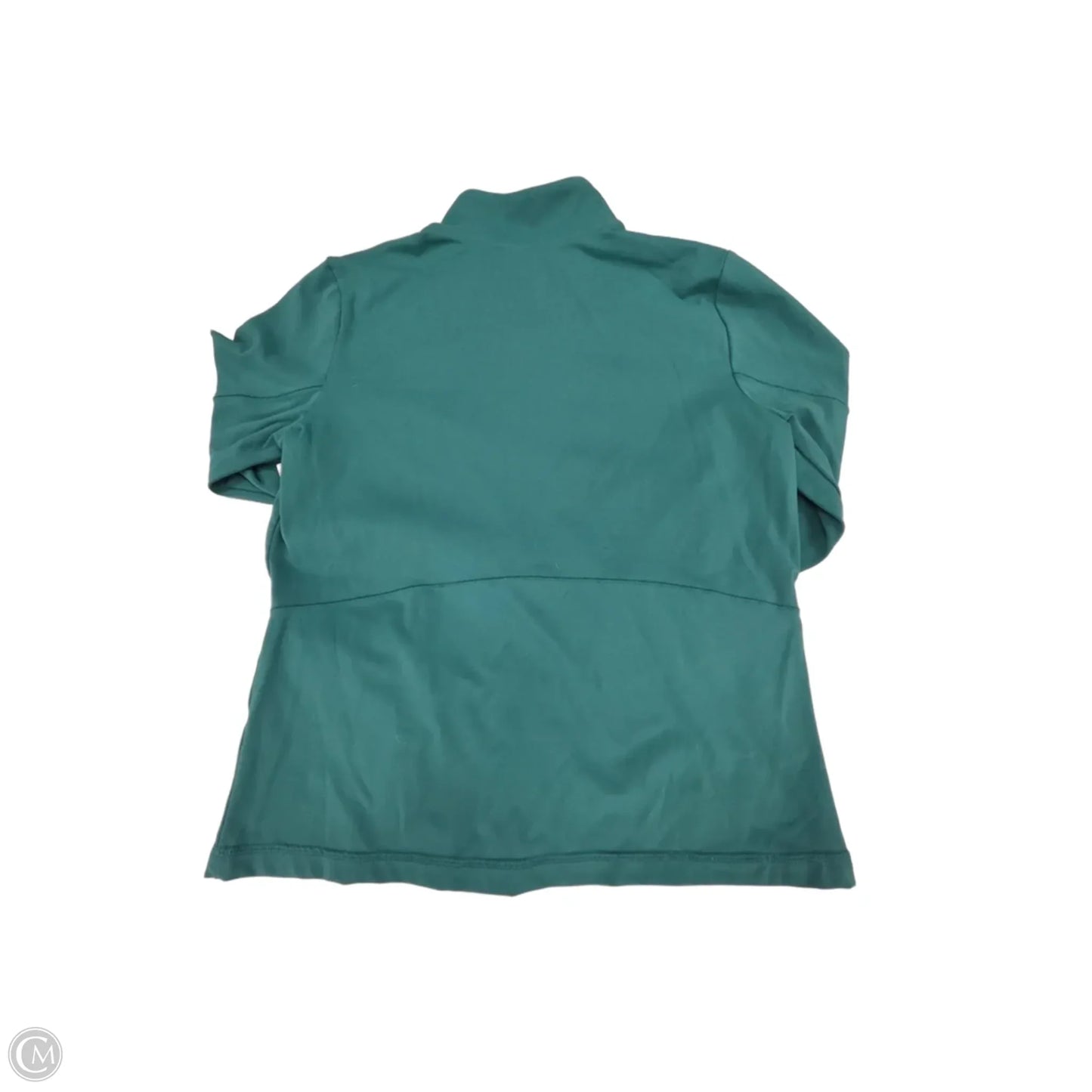 Athletic Top Long Sleeve Collar By Flx In Green, Size: S