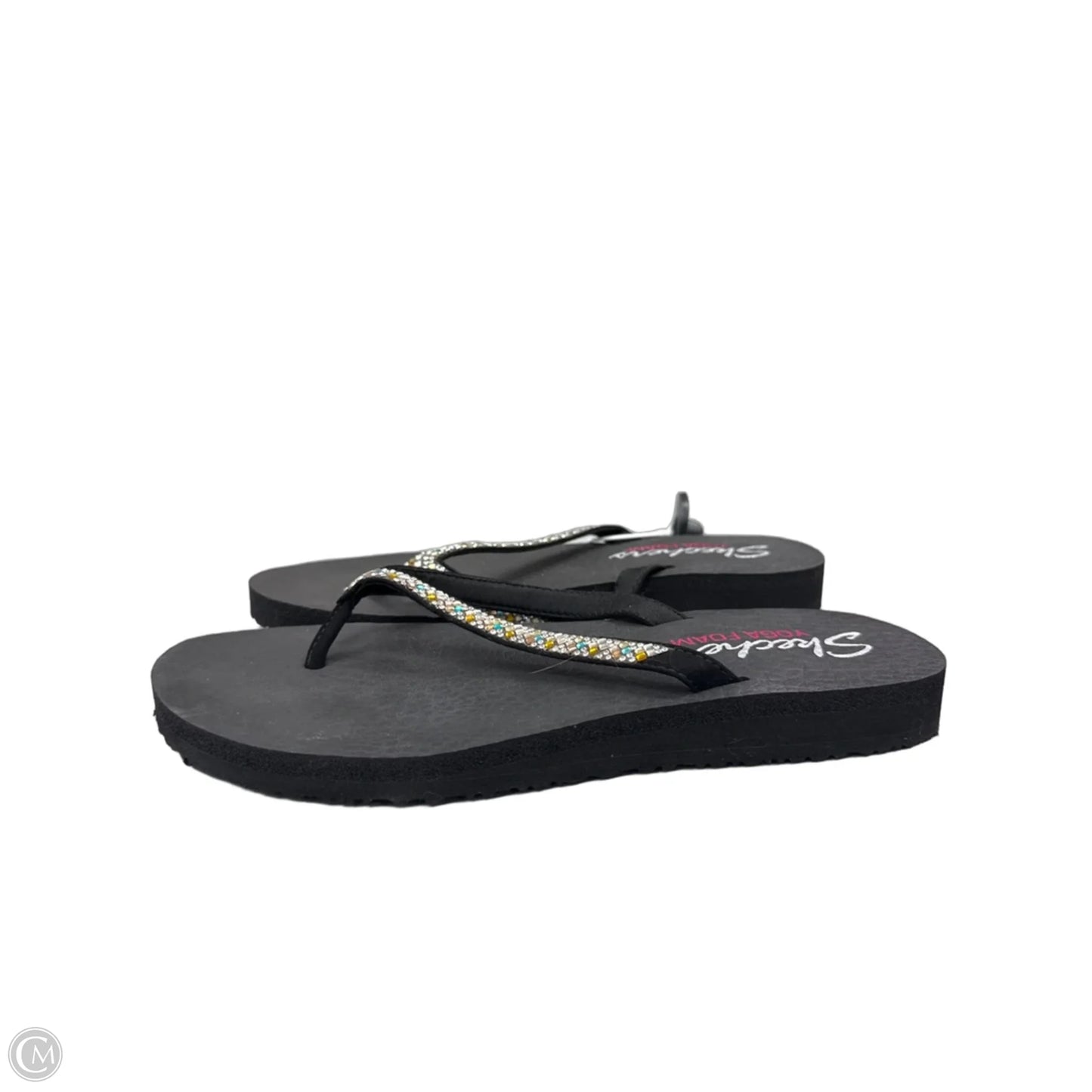 Sandals Flip Flops By Skechers In Black, Size: 9