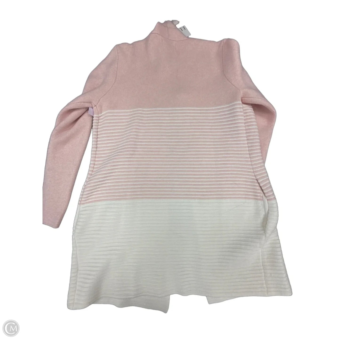 Cardigan By Elle In Pink & White, Size: S