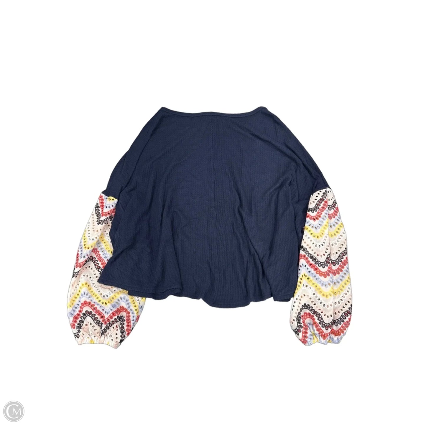 Top Long Sleeve By Hummingbird In Blue, Size: L