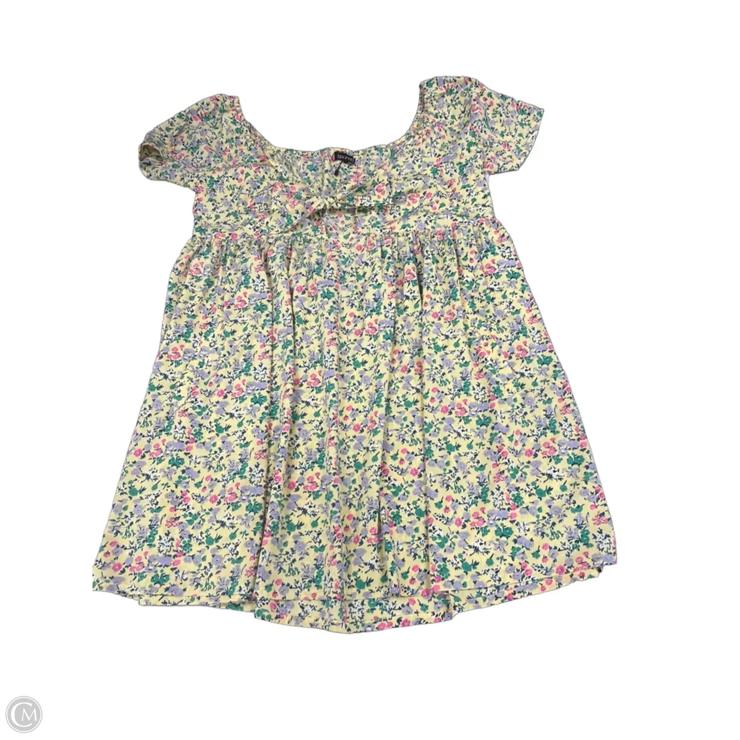 Dress Casual Short By Boohoo Boutique In Yellow, Size: L