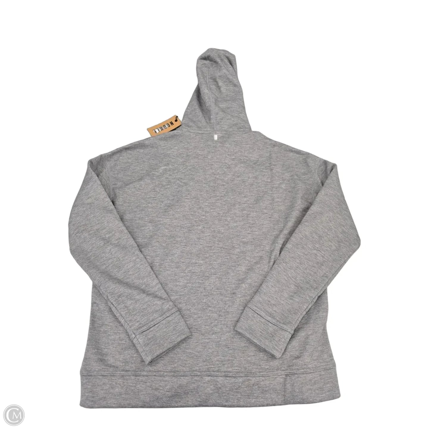 Athletic Sweatshirt Hoodie By Nobull In Grey, Size: S