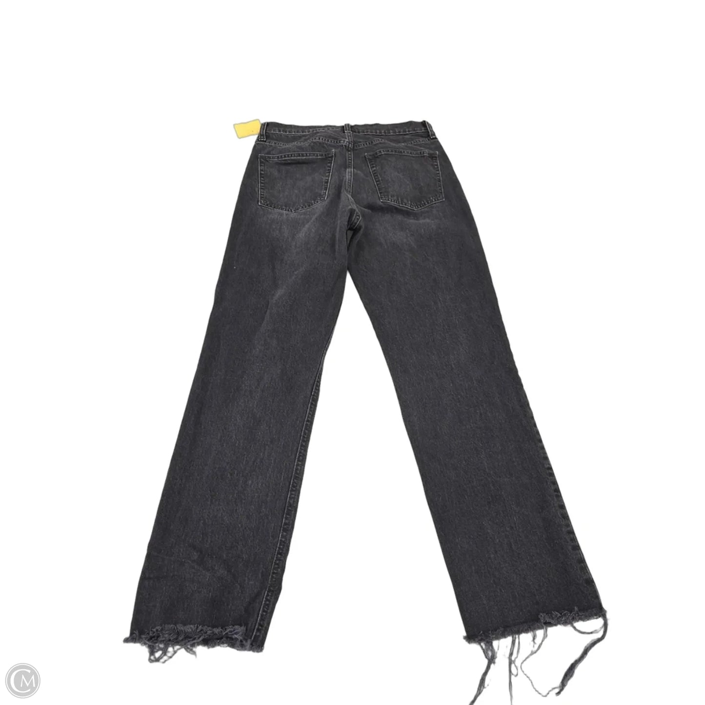 Jeans Straight By Gap In Black Denim, Size: 10l