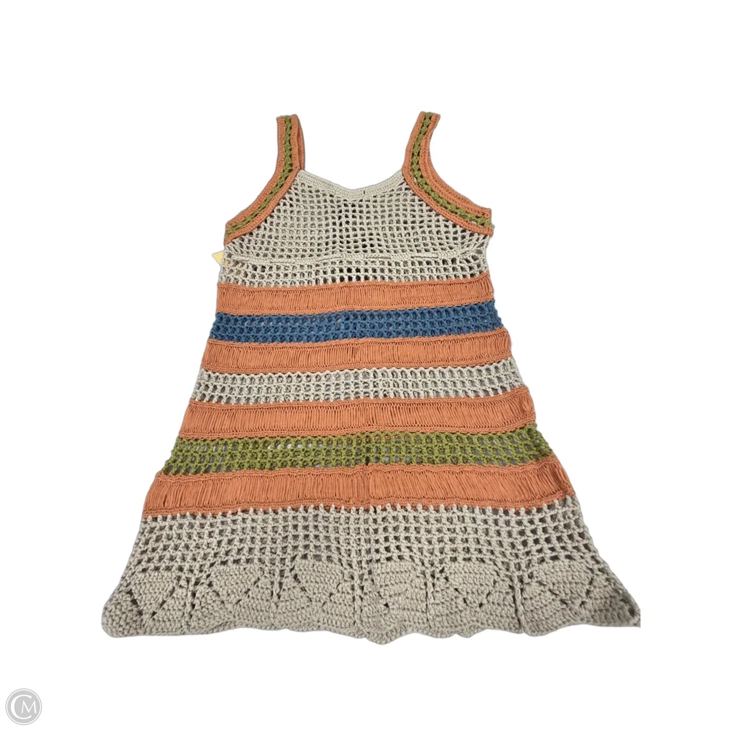 Swimwear Cover-up By Cecico In Orange & Tan, Size: M
