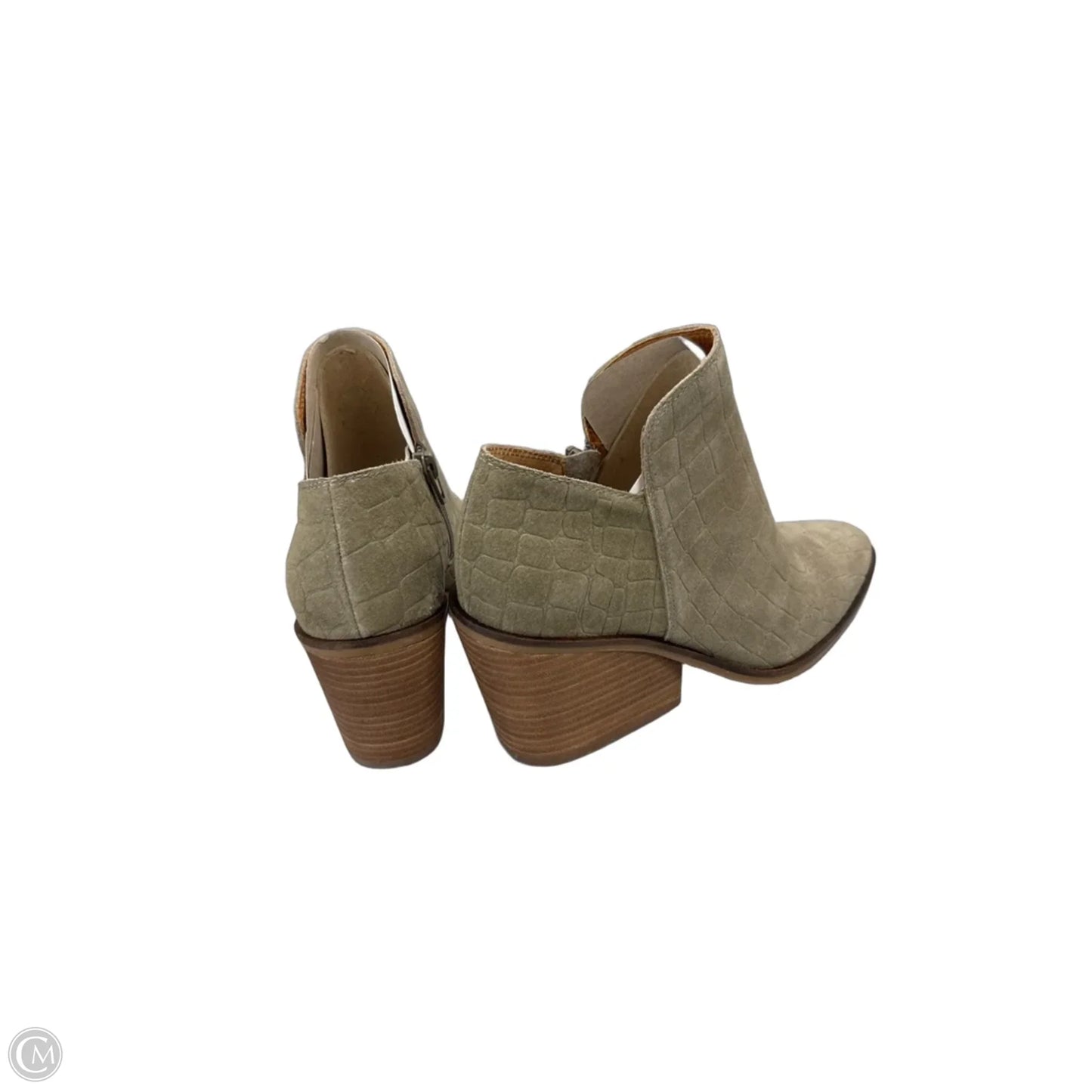 Boots Ankle Heels By Lucky Brand In Grey, Size: 8