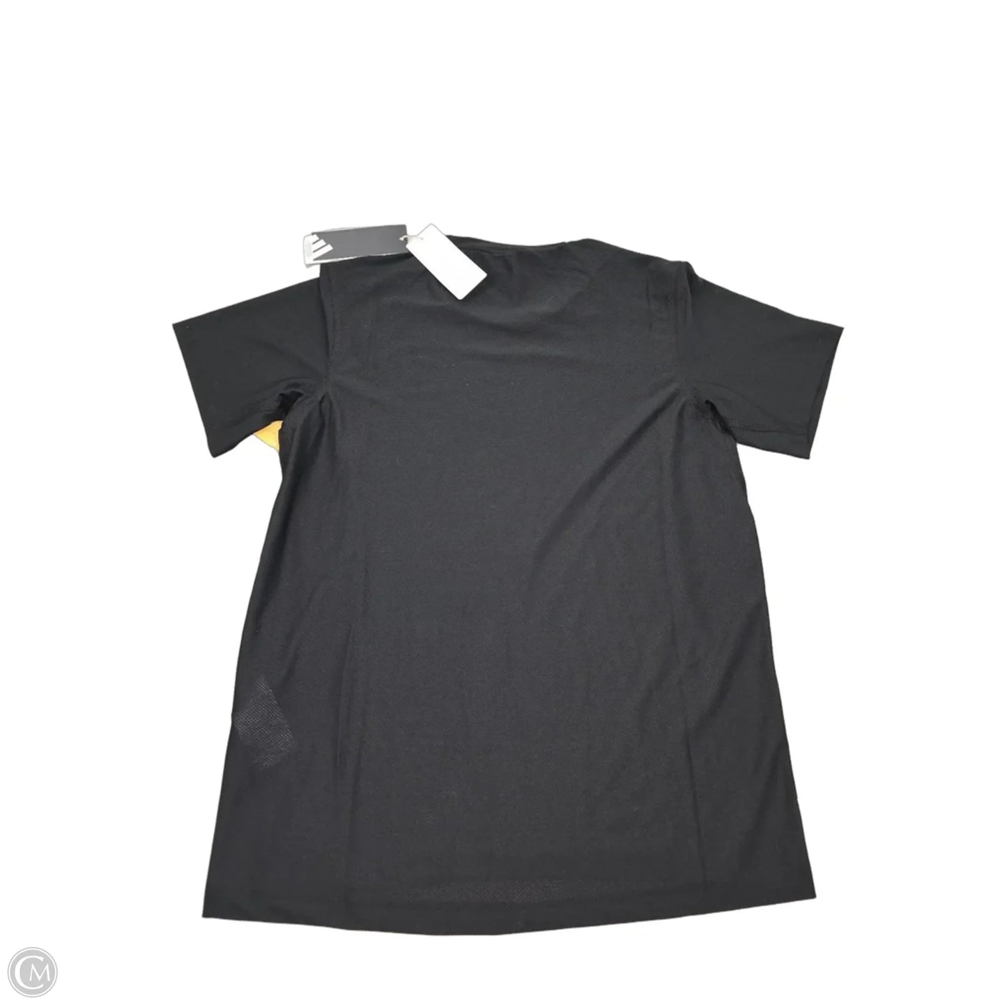 Athletic Top Short Sleeve By Adidas In Black, Size: S