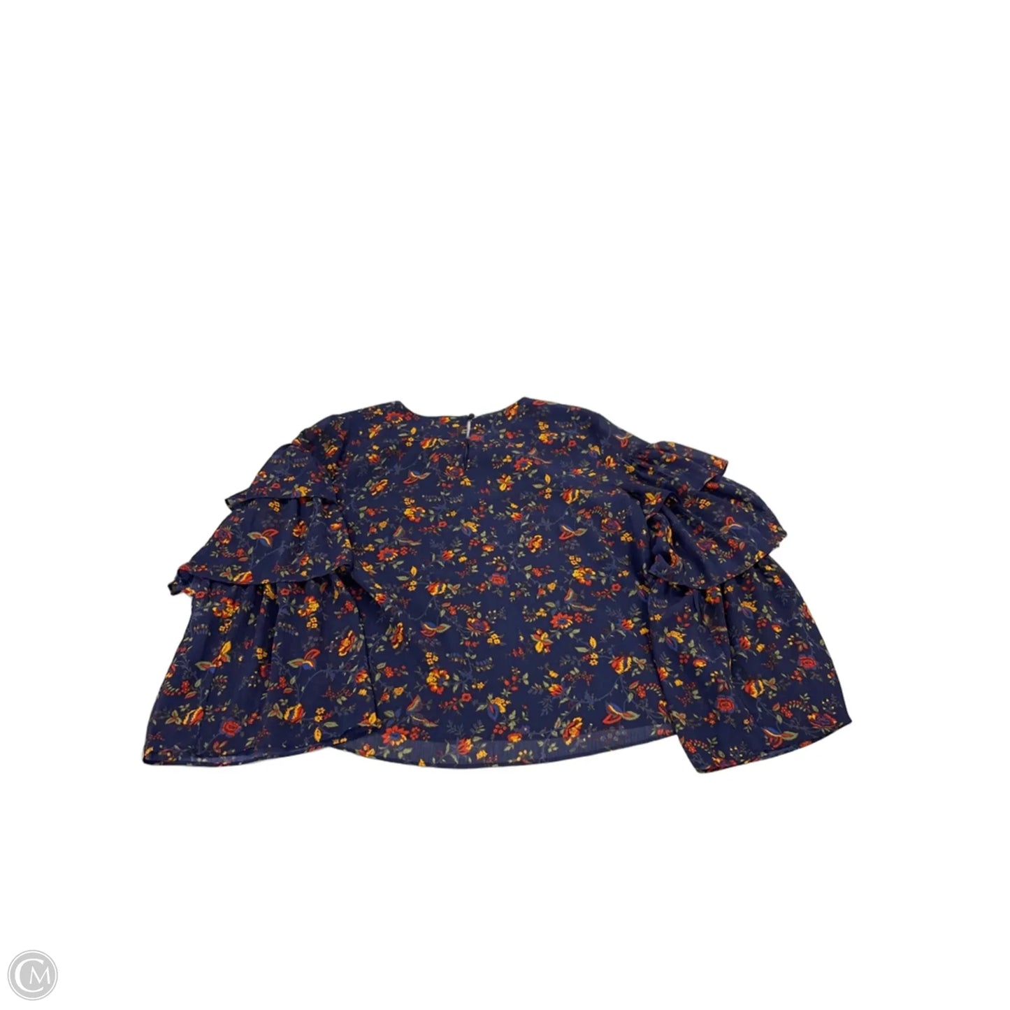 Top Long Sleeve By Madewell In Floral Print, Size: S