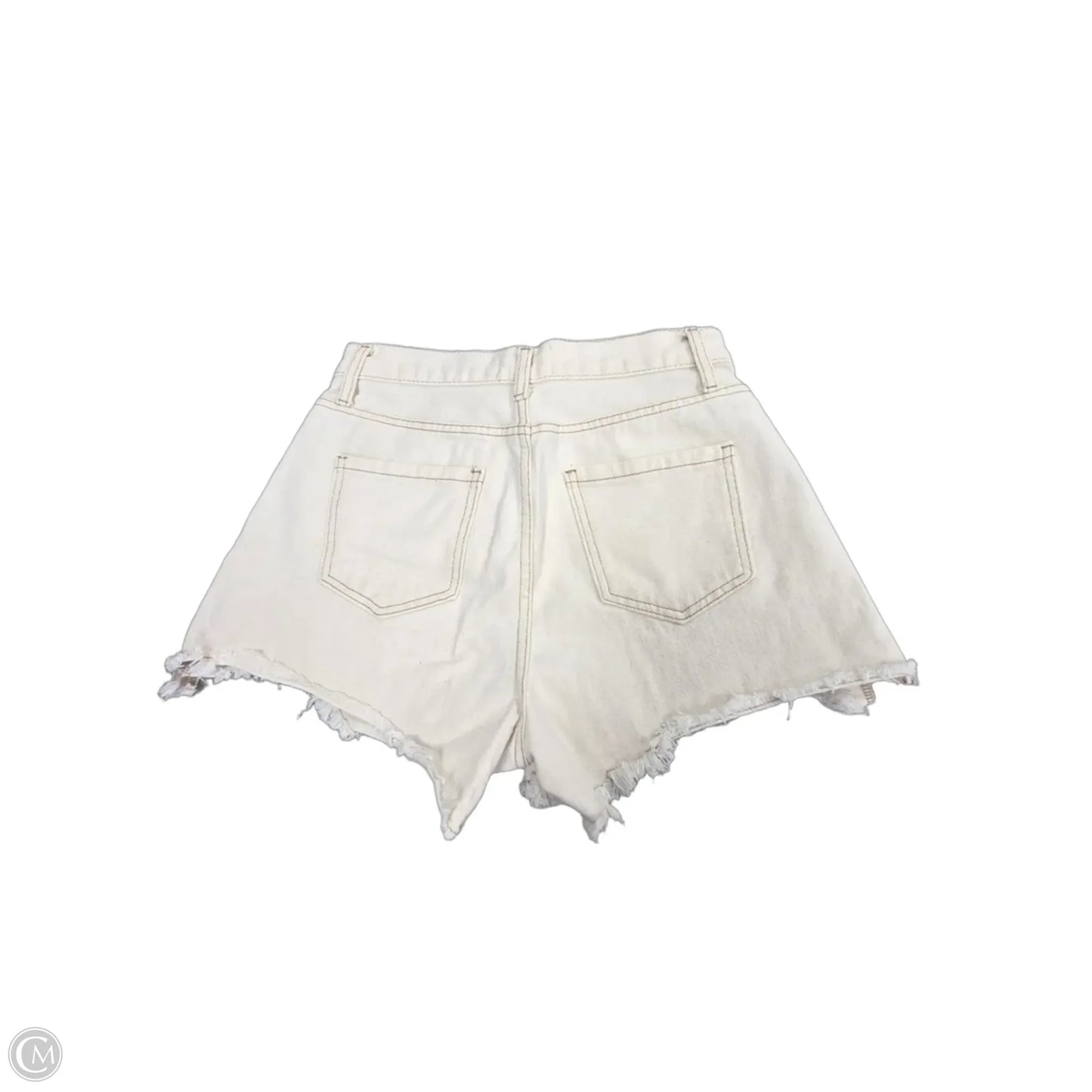 Shorts By By Together In Cream, Size: 14