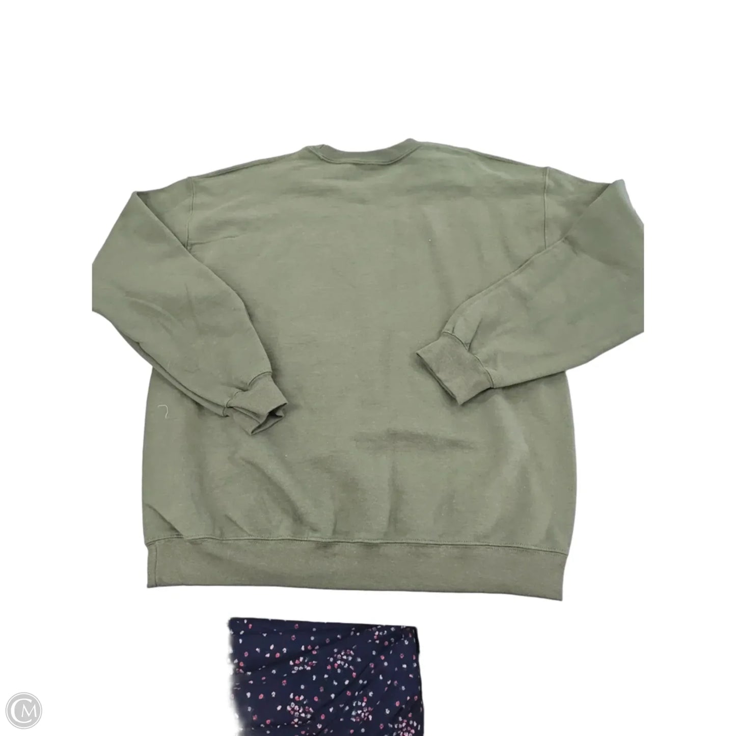 Sweatshirt Crewneck By Gildan In Green, Size: L