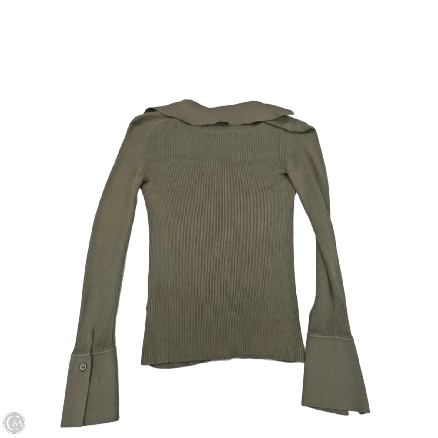 Top Long Sleeve By Banana Republic In Green, Size: Xs