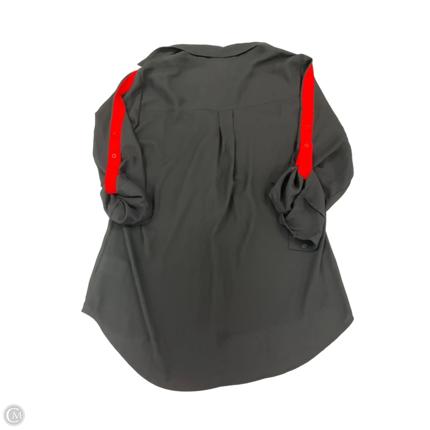 Top Long Sleeve By Express In Black & Red, Size: M