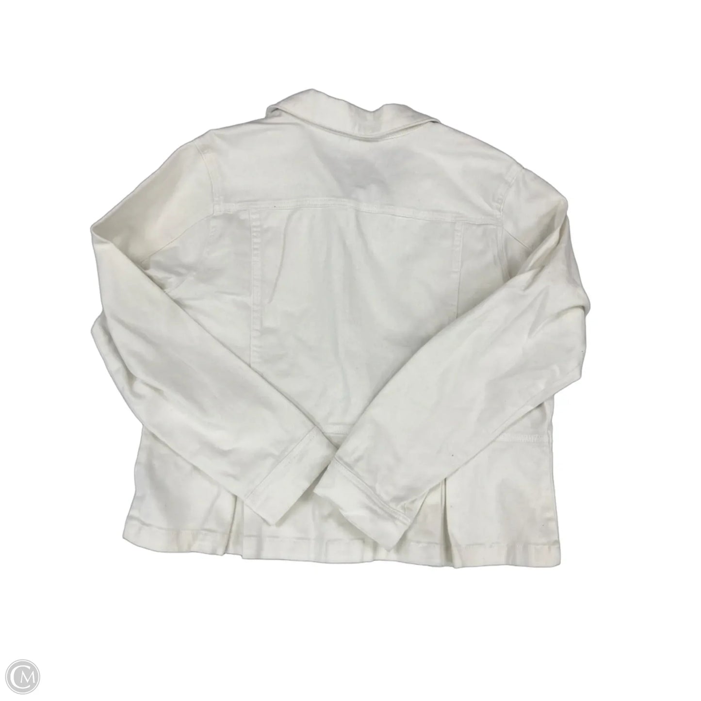 Jacket Other By Baccini In White Denim, Size: Xl