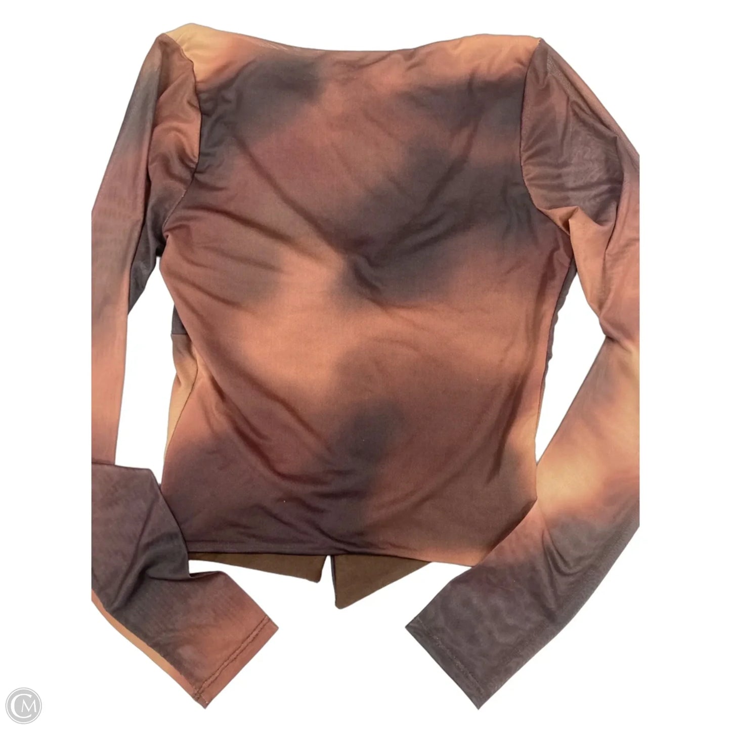 Top Long Sleeve By Windsor In Brown, Size: M