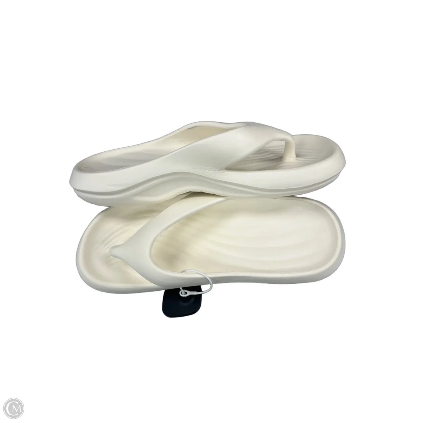 Sandals Flip Flops By Cme In White, Size: 11