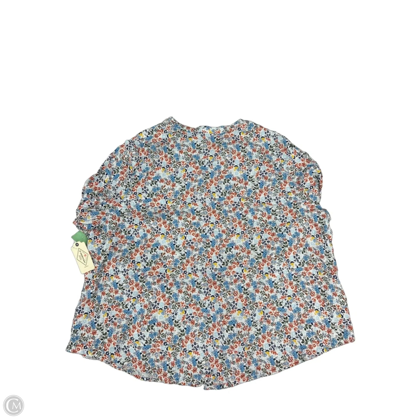 Top Long Sleeve By St Johns Bay In Floral Print, Size: 3x