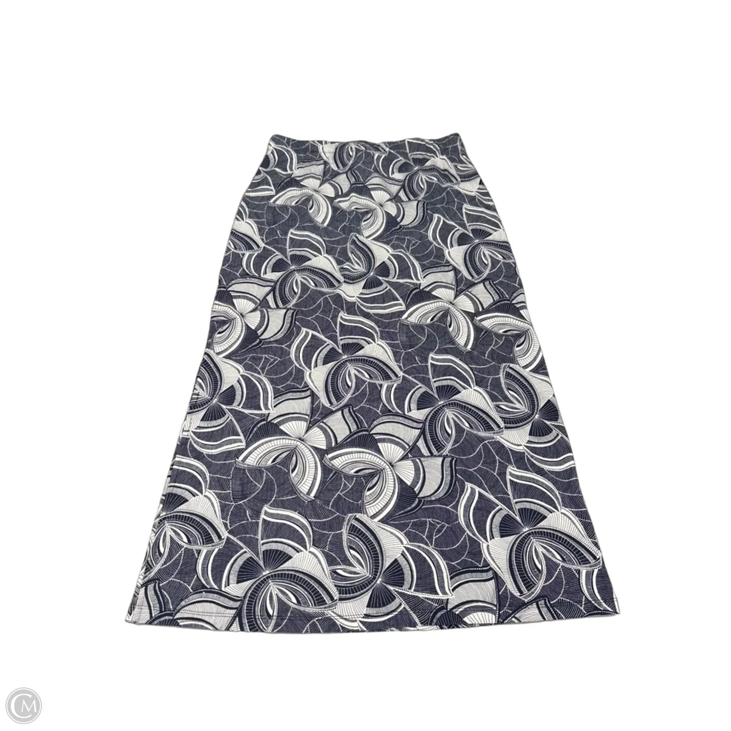 Skirt Maxi By Chicos In Blue & White, Size: M