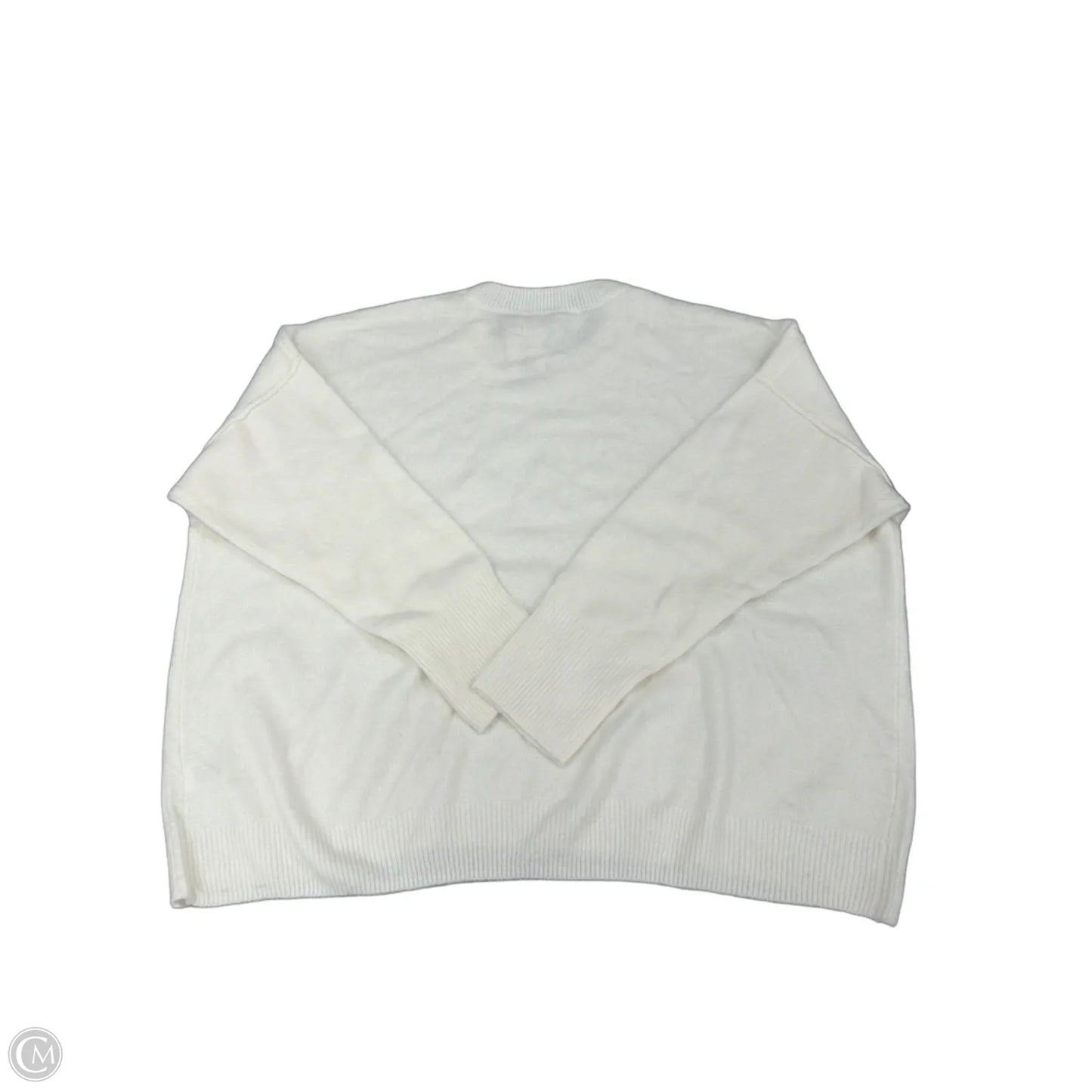 Top Long Sleeve By Vince Camuto In White, Size: Xl