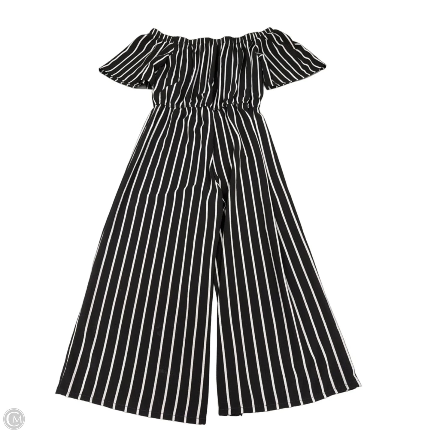 Jumpsuit By Ambiance Apparel In Black & Grey, Size: M