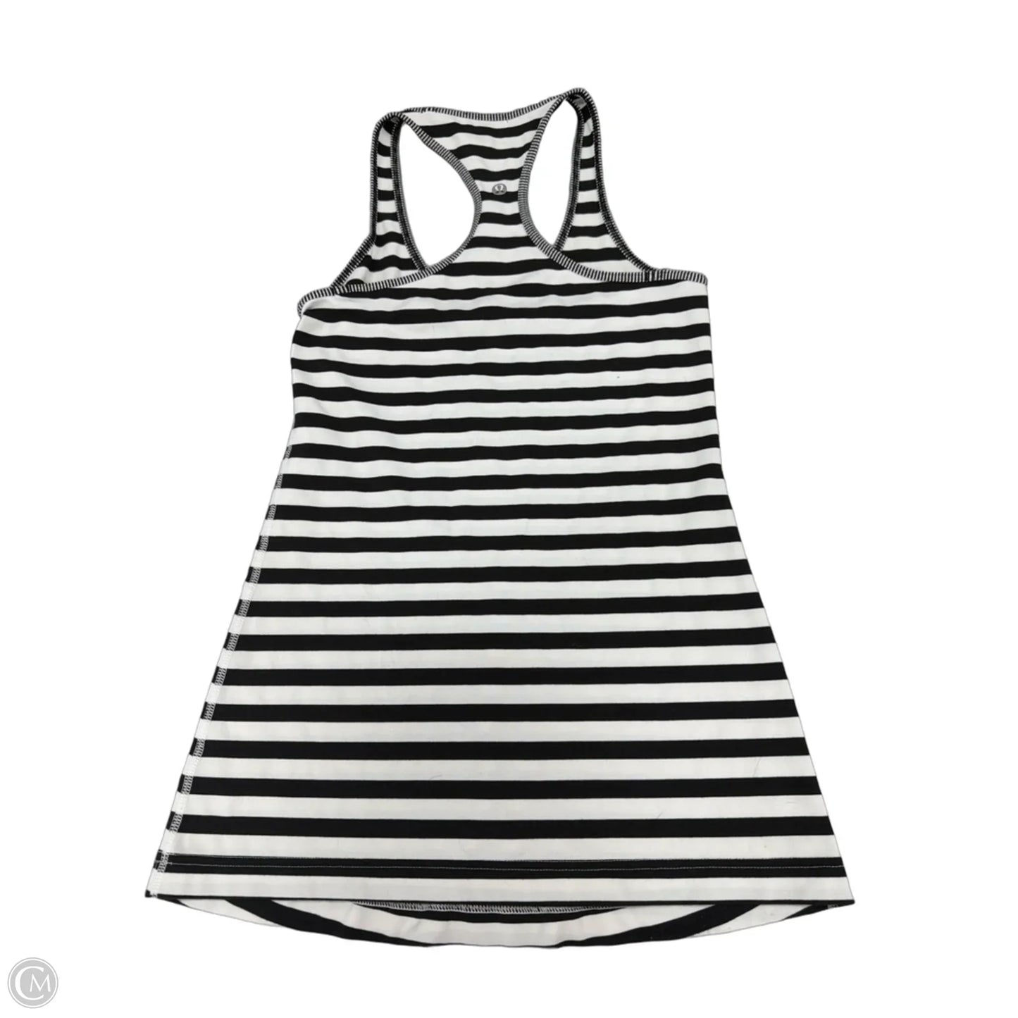 Athletic Tank Top By Lululemon In Black & White, Size: 6