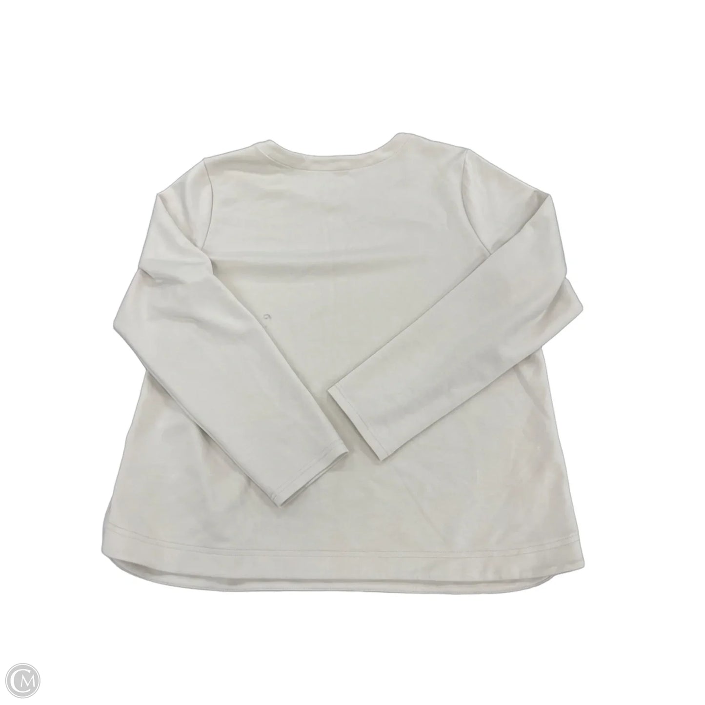 Top Long Sleeve By Croft And Barrow In Cream, Size: Xxl