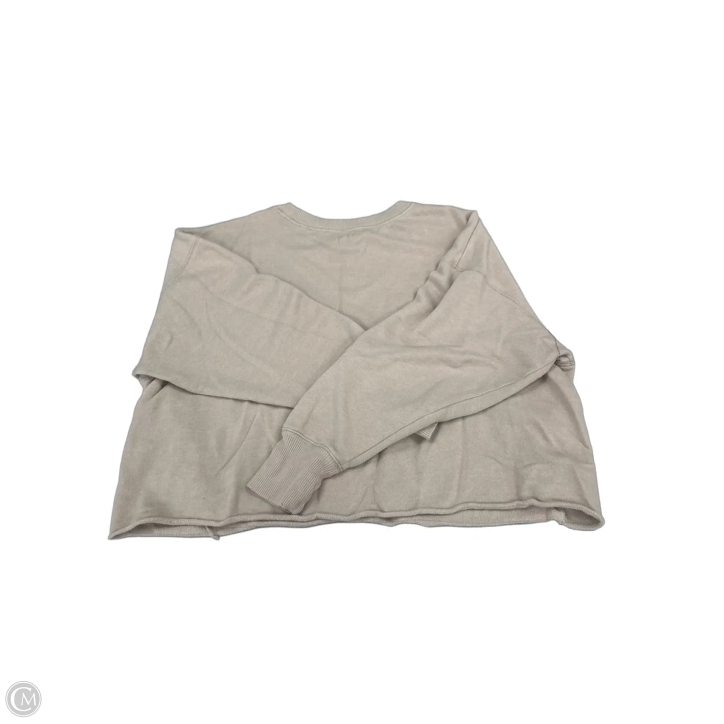Top Long Sleeve By Aerie In Tan, Size: Xl