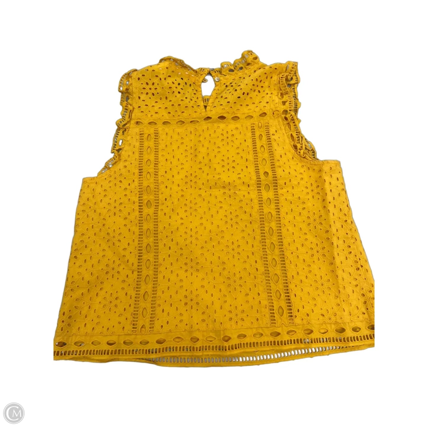 Top Sleeveless By Maeve In Yellow, Size: S