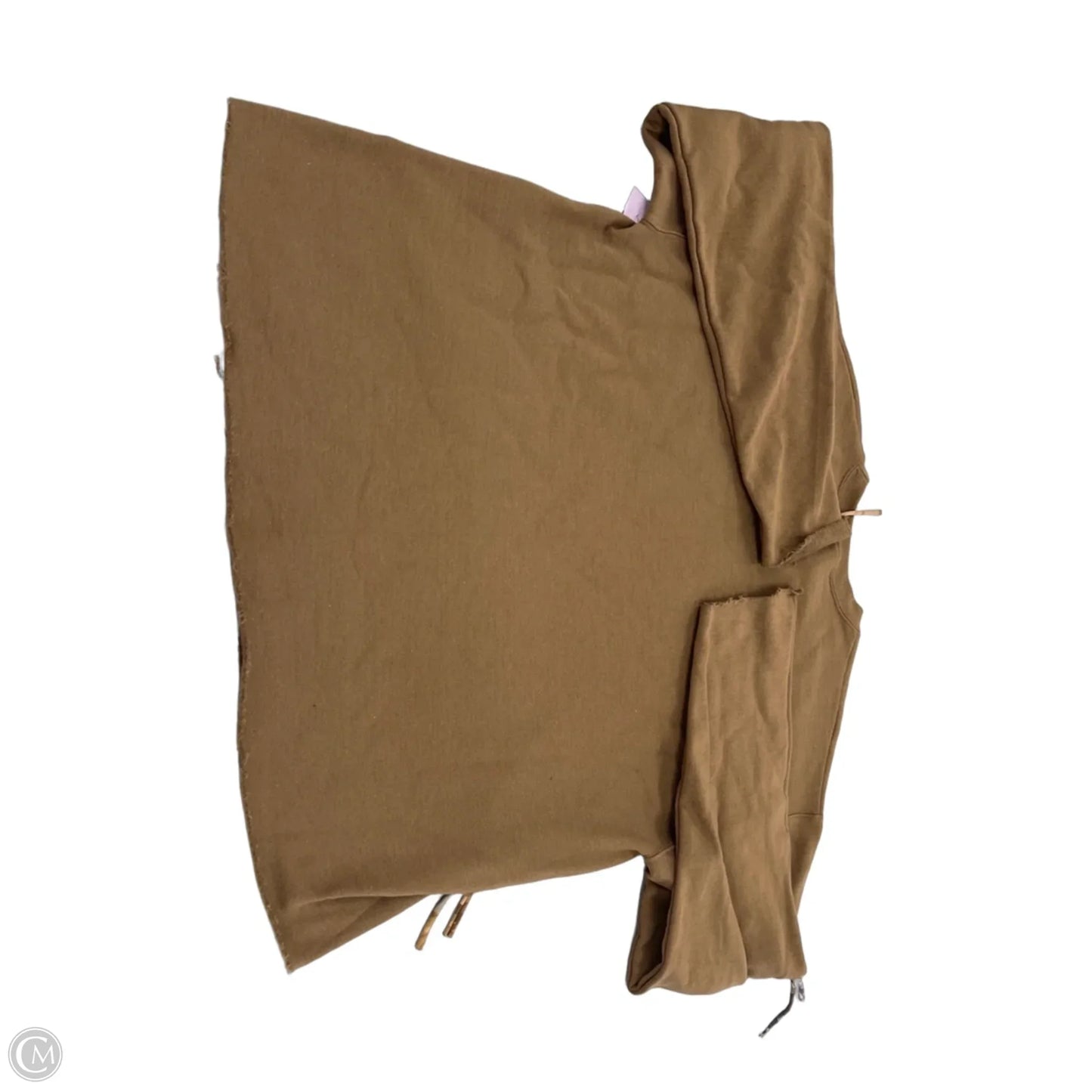 Top Long Sleeve By Cmc In Brown, Size: L