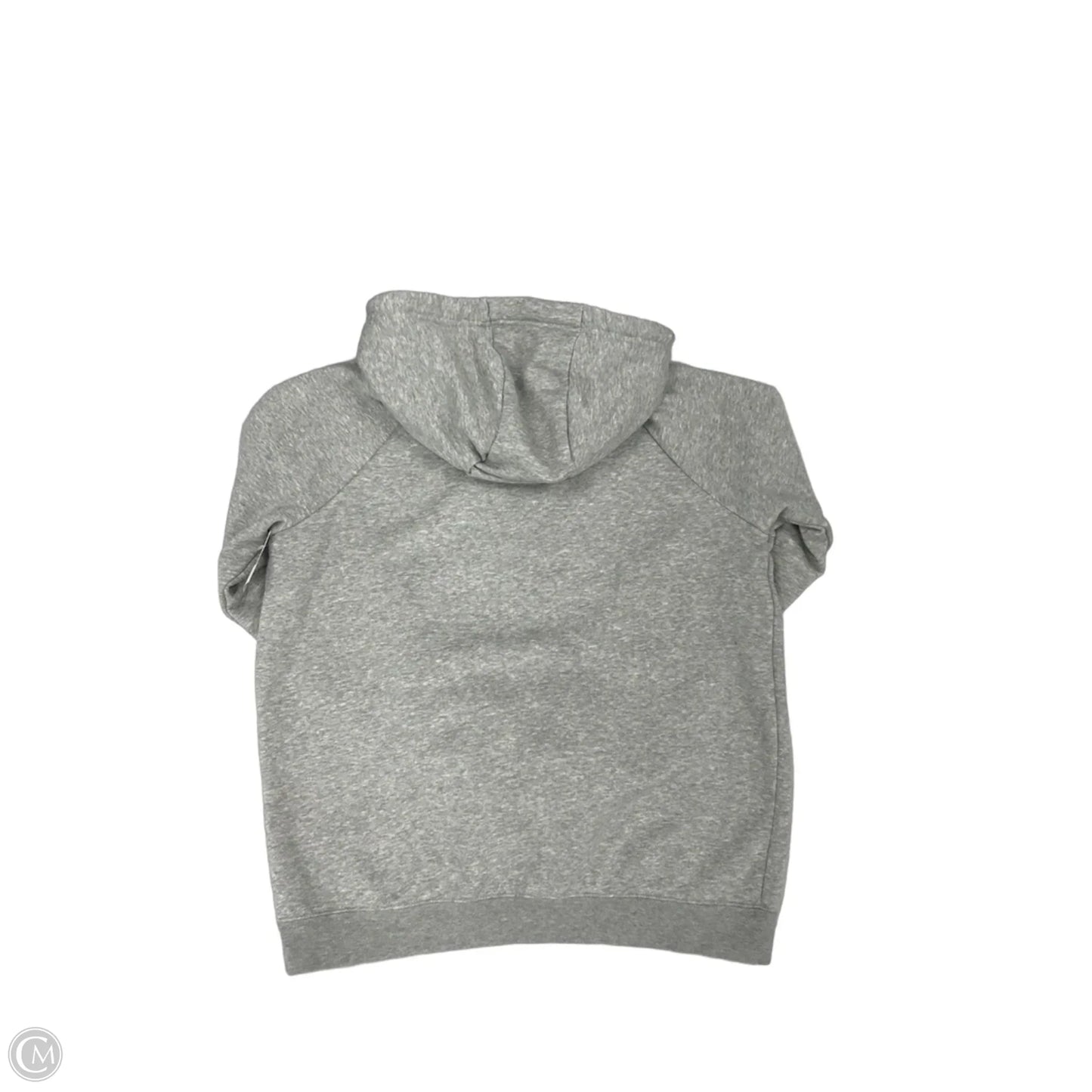 Sweatshirt Hoodie By Nike In Grey, Size: M