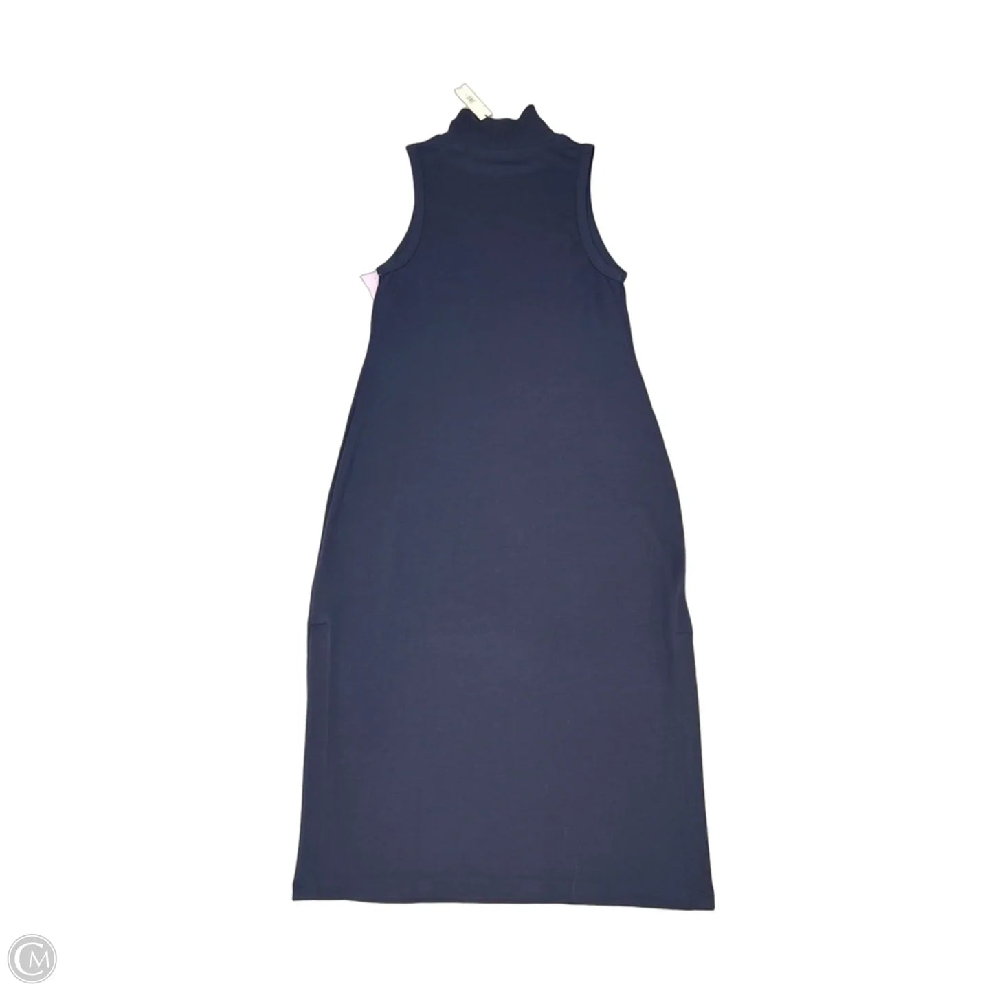 Dress Casual Midi By Banana Republic In Navy, Size: M