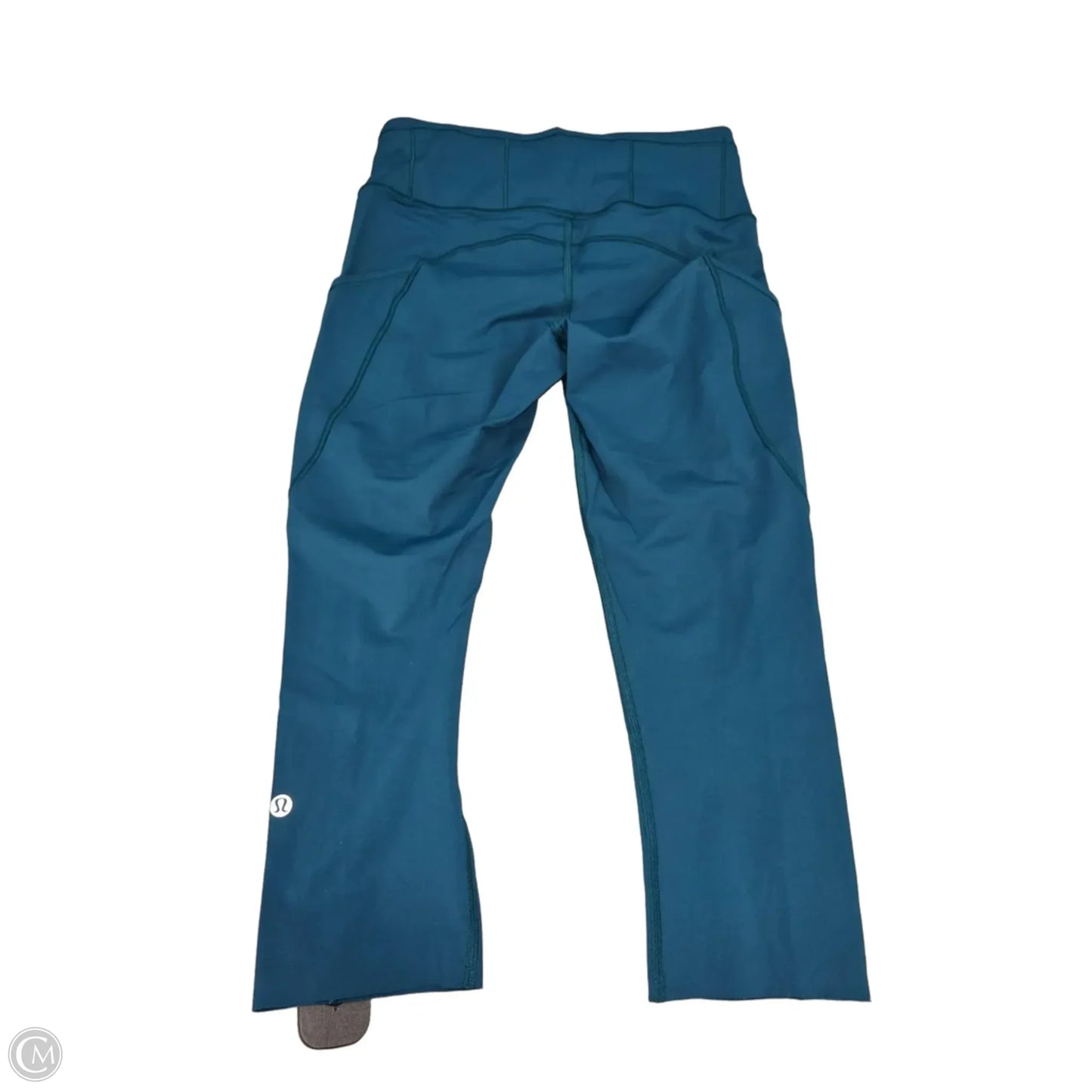 Athletic Capris By Lululemon In Teal, Size: 6