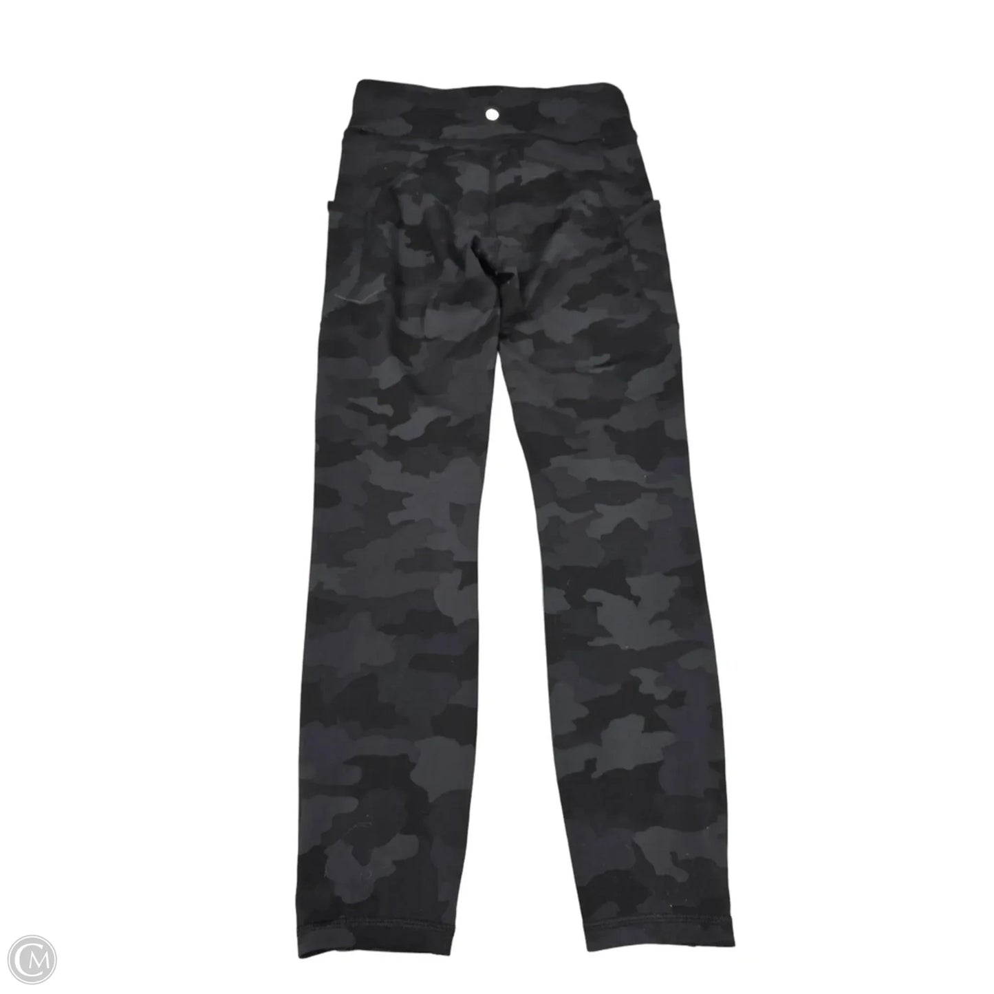 Athletic Leggings By Lululemon In Black & Grey, Size: 6