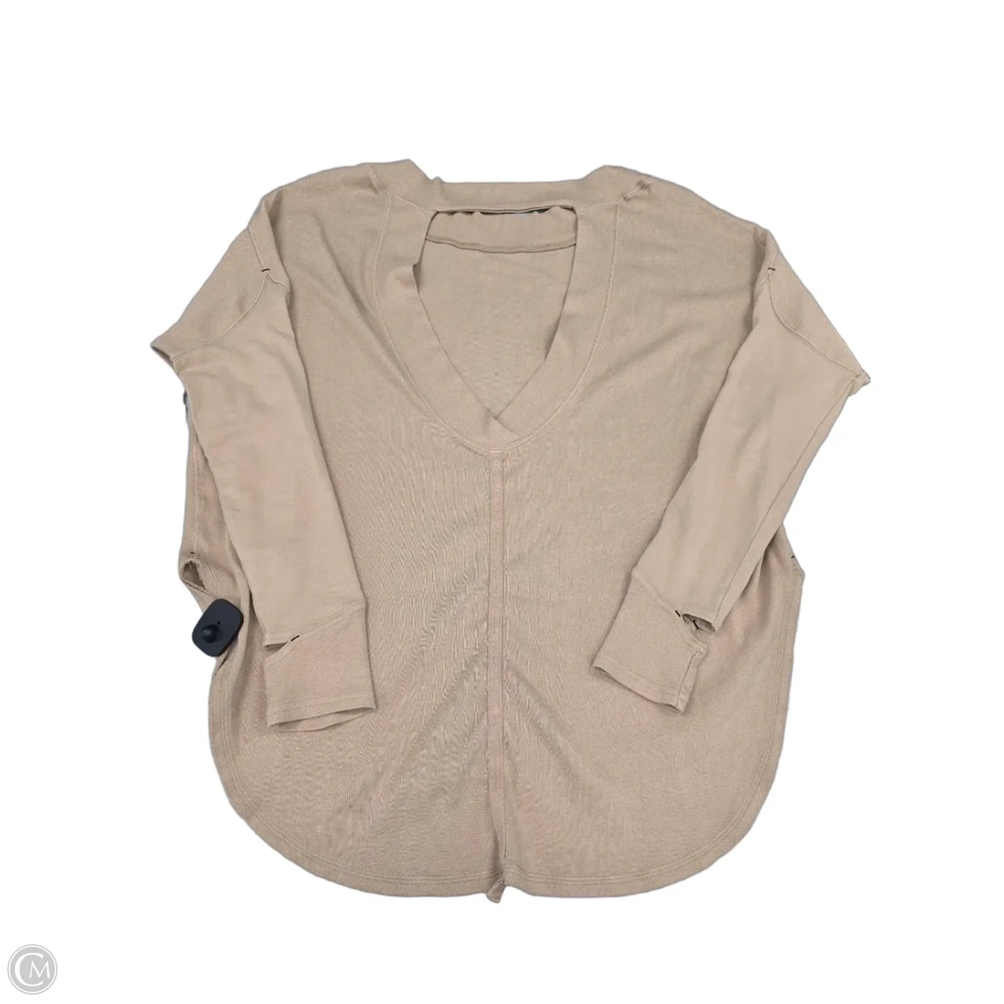 Top Long Sleeve By Free People In Tan, Size: M