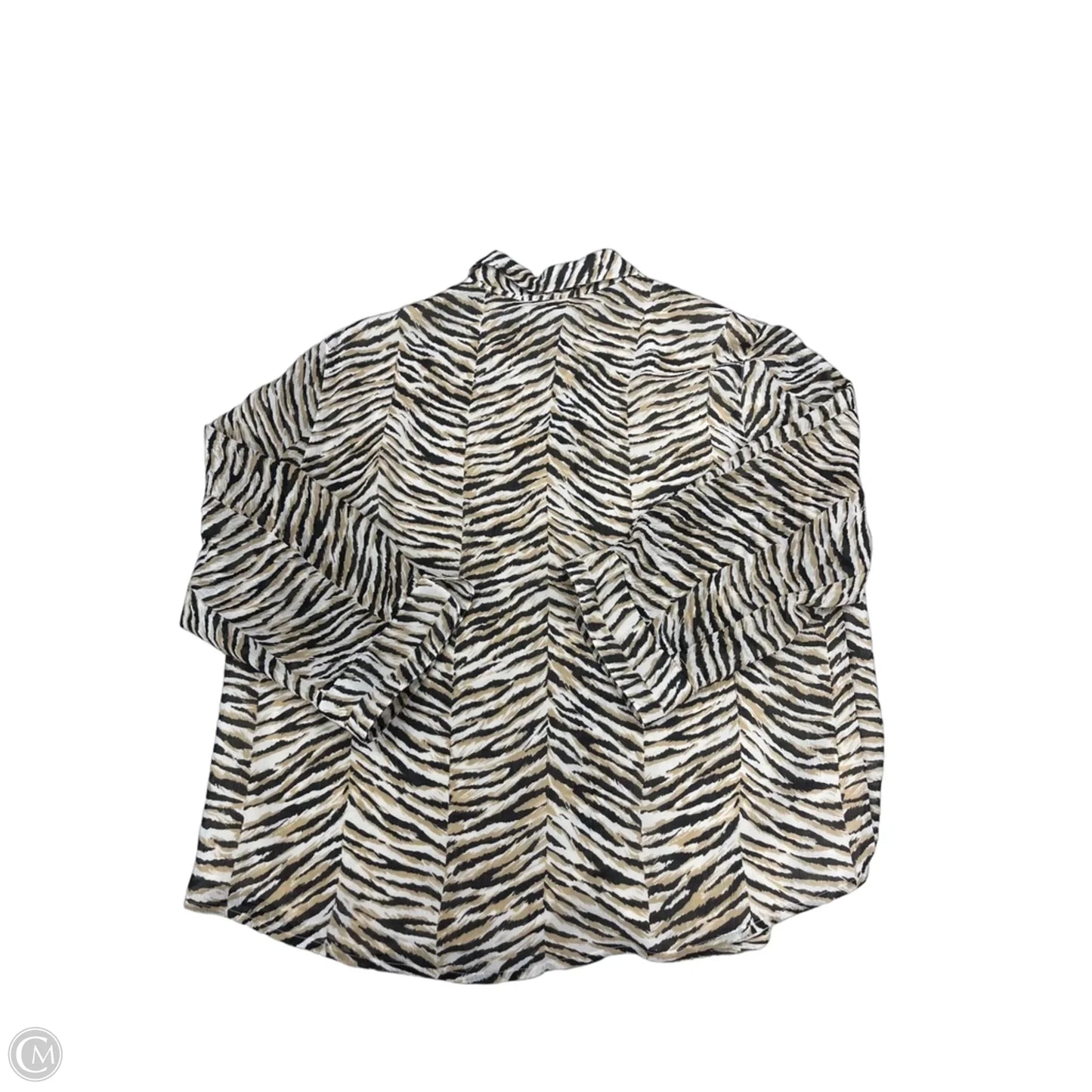 Top Long Sleeve By Alfred Dunner In Animal Print, Size: Xl