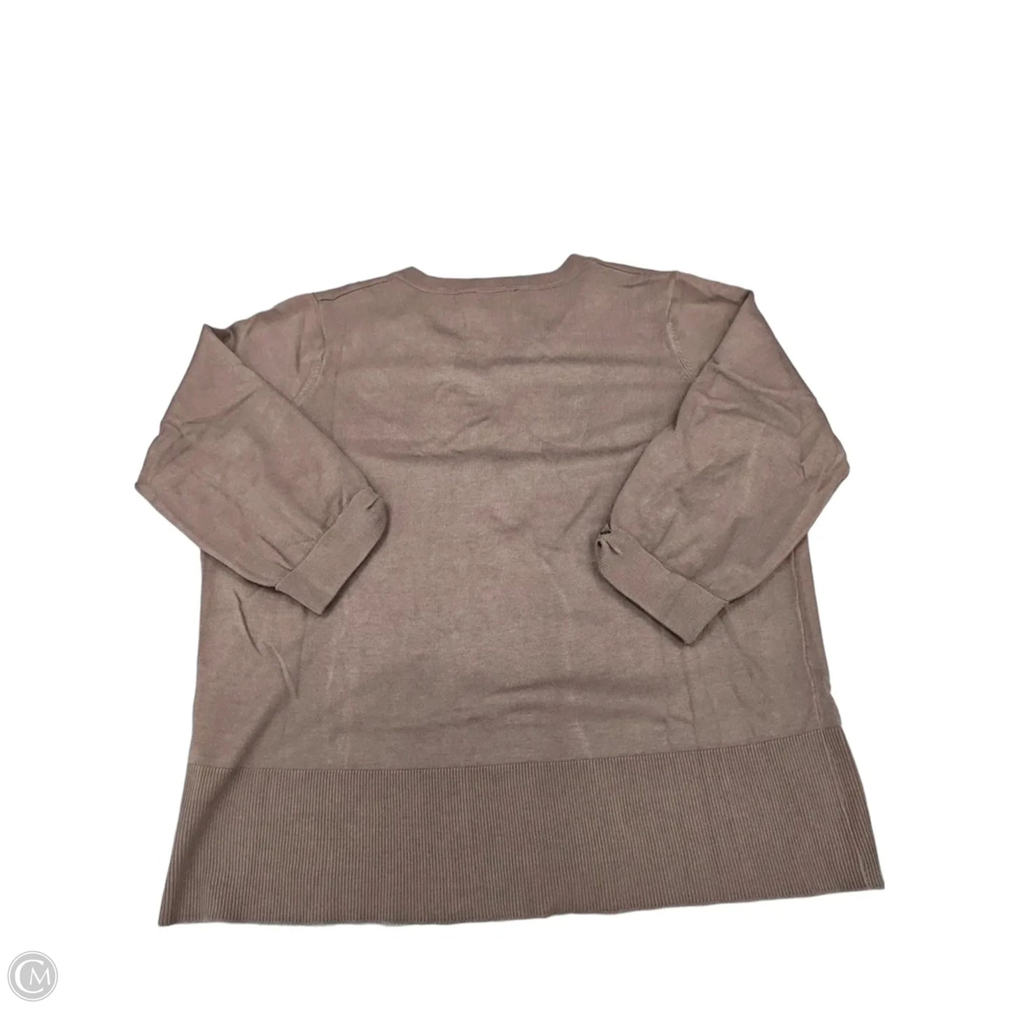 Top Long Sleeve By Red In Brown, Size: 2x