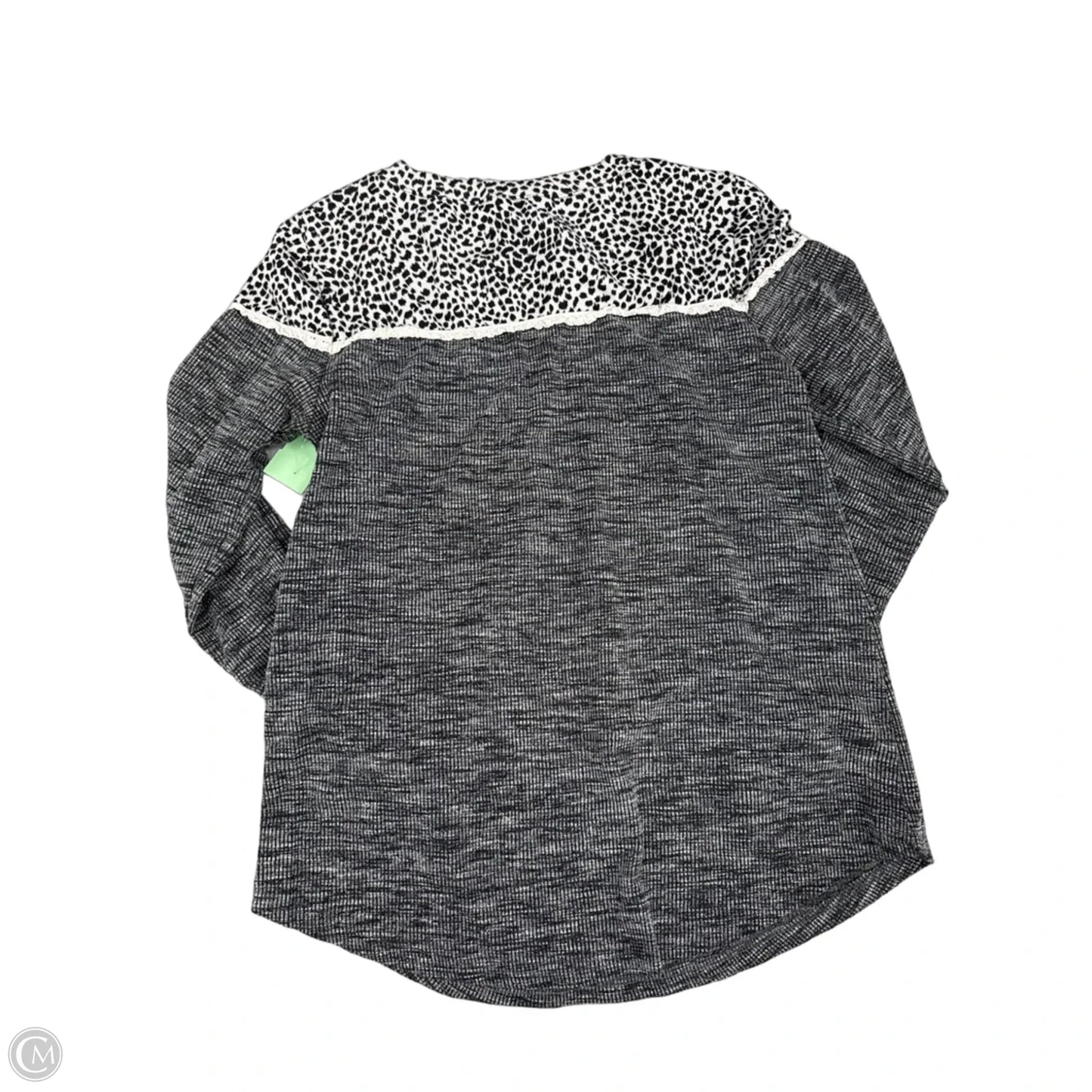 Top Long Sleeve By Kori America In Grey, Size: S