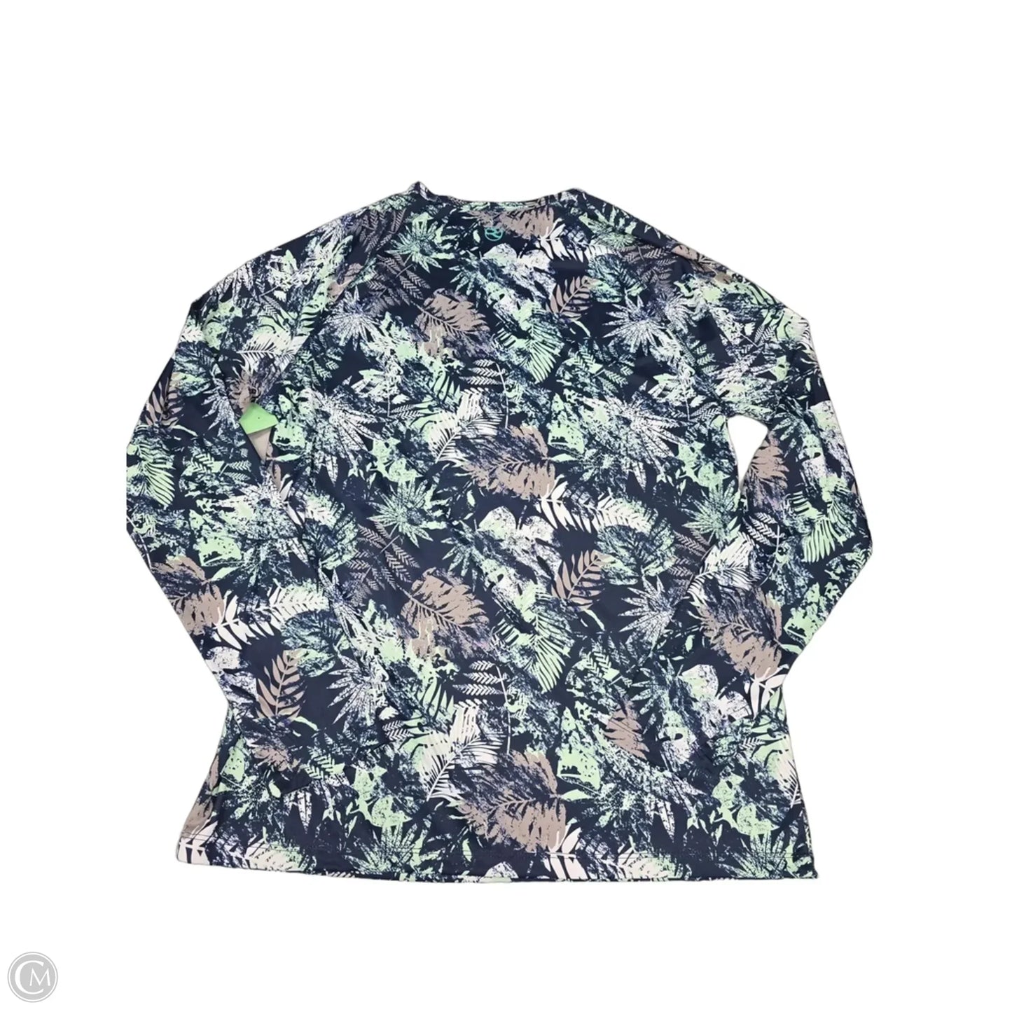 Top Long Sleeve By Cme In Blue & Green, Size: Xl