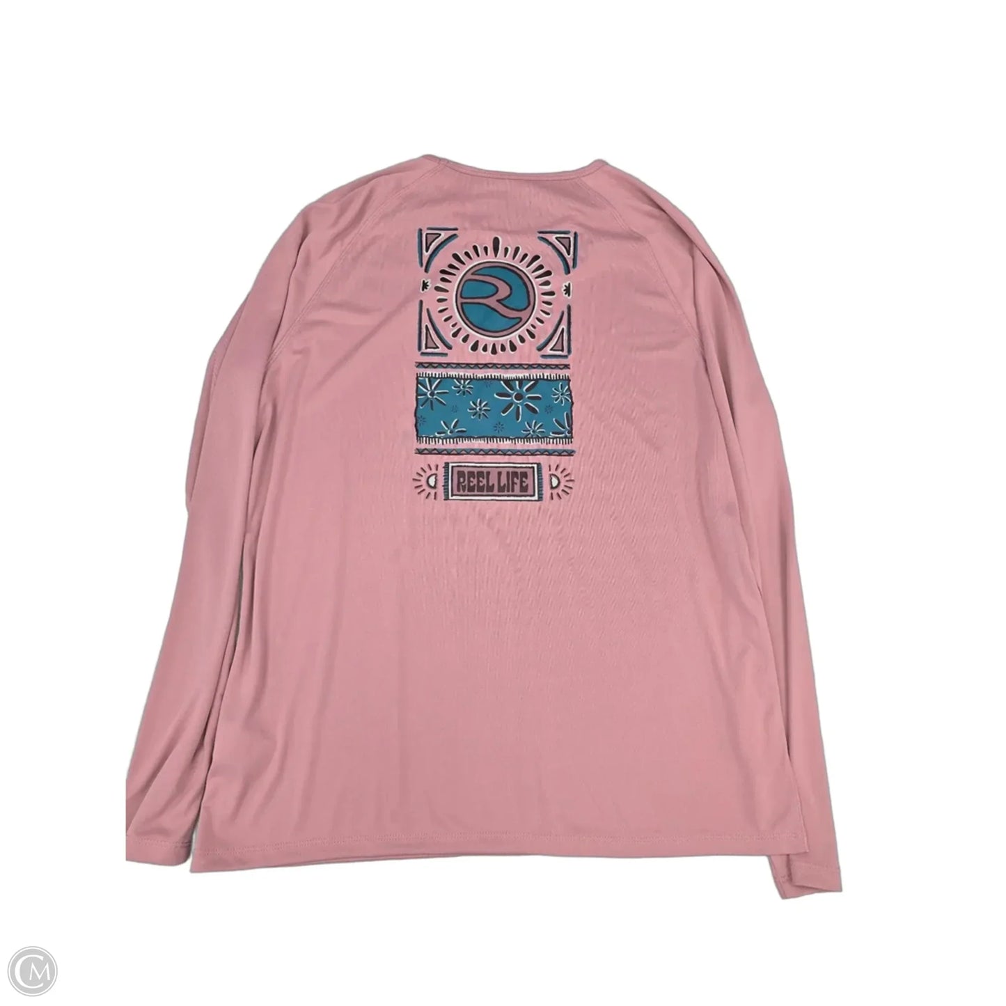 Top Long Sleeve By Cme In Pink, Size: Xxl
