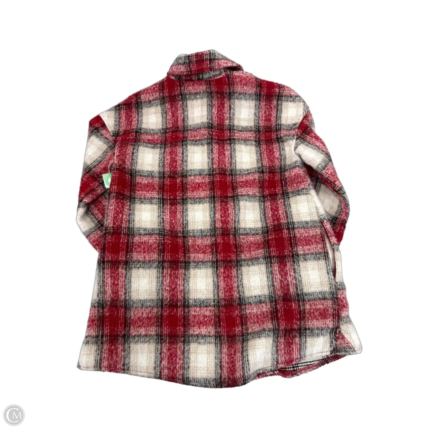 Coat Faux Fur & Sherpa By Bagatelle In Red & White, Size: Xs
