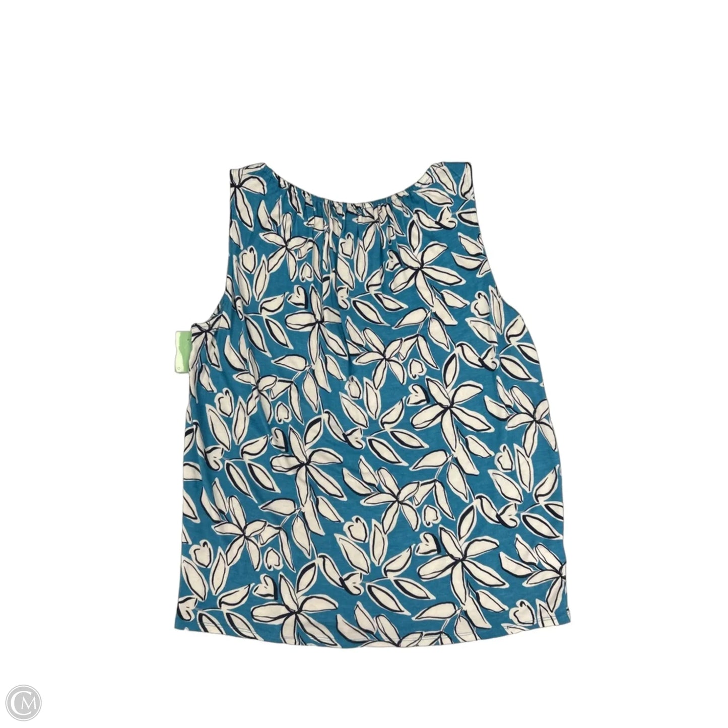 Top Sleeveless By Loft In Blue, Size: L