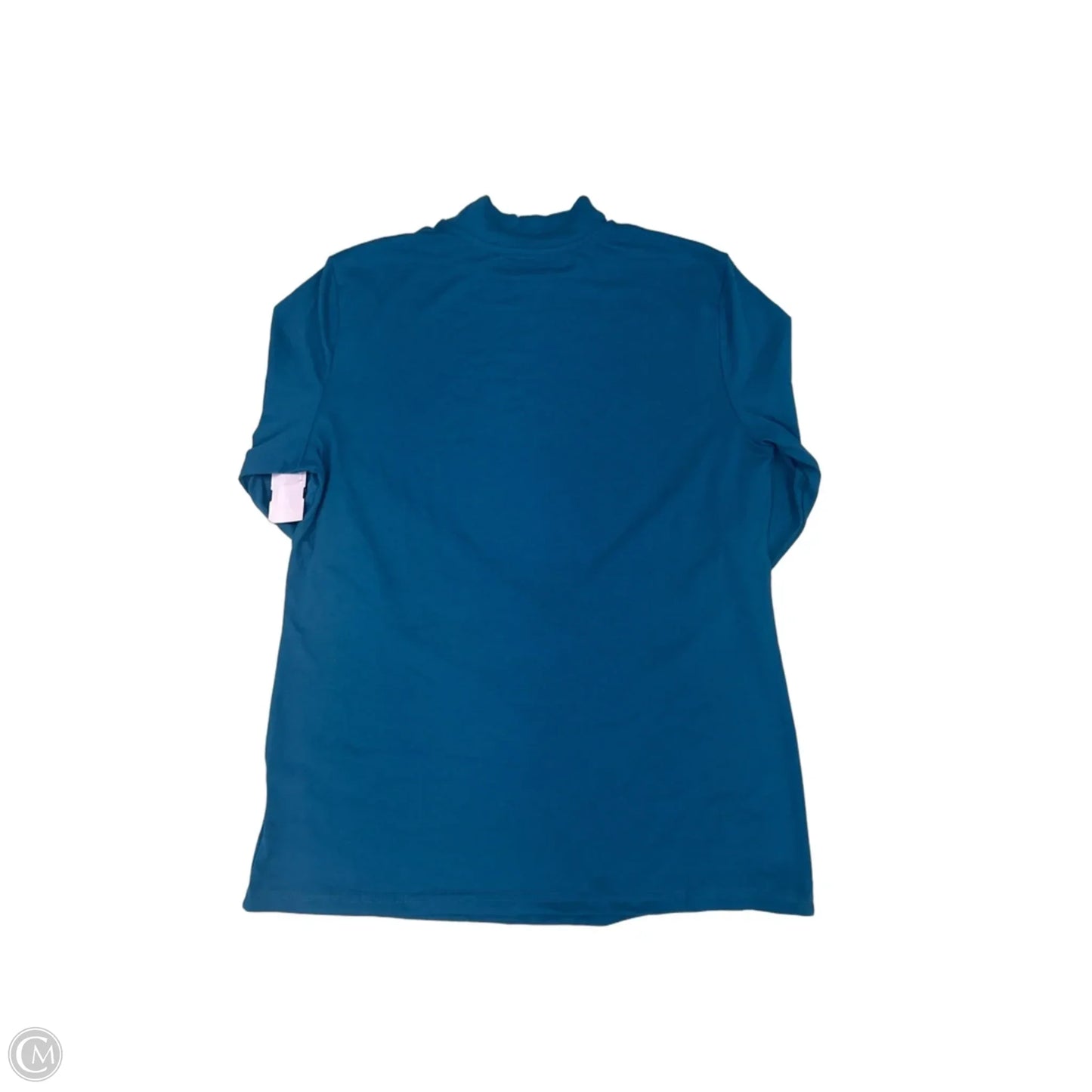 Top Long Sleeve By Cme In Teal, Size: L