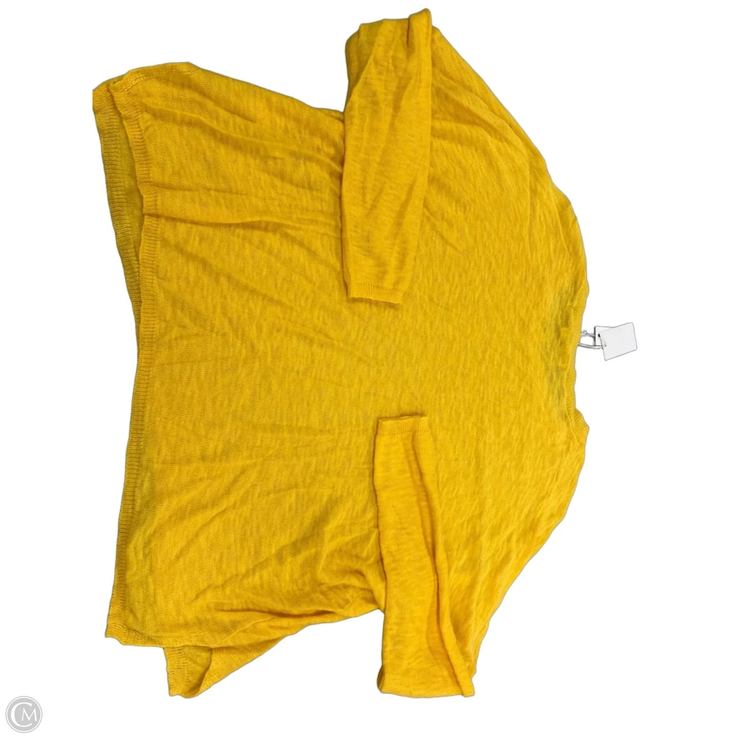 Top Long Sleeve By Cme In Yellow, Size: S