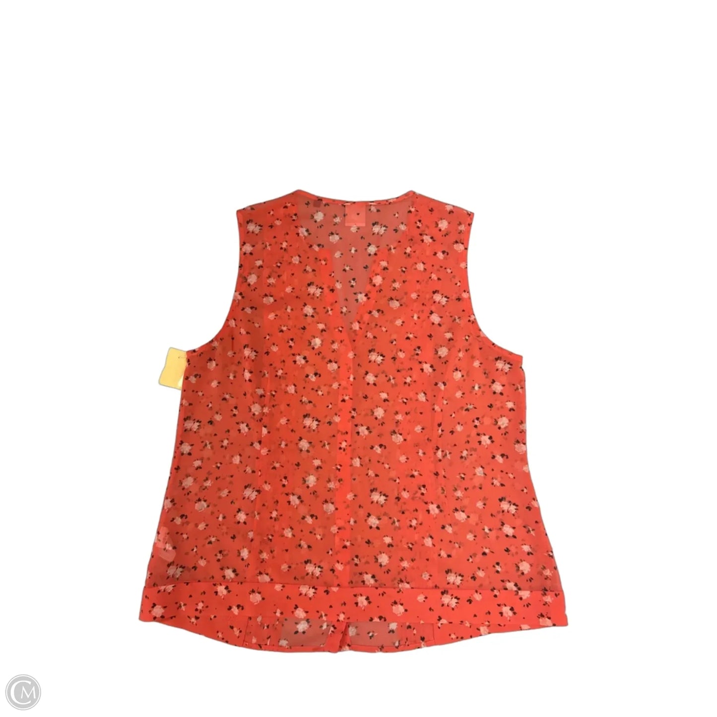 Top Sleeveless By Cabi In Coral, Size: L